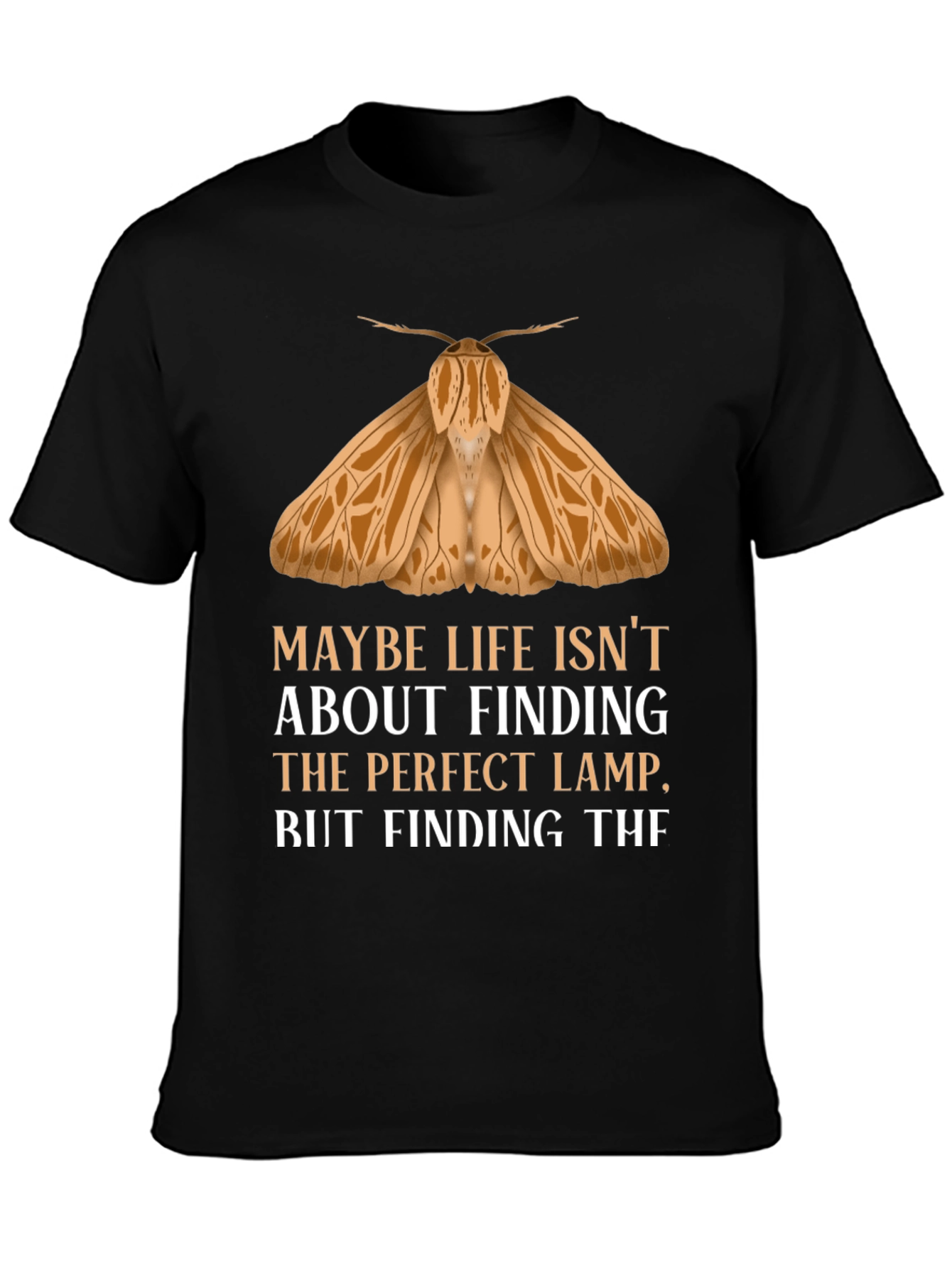Moth Lamp Funny Graphic Tee