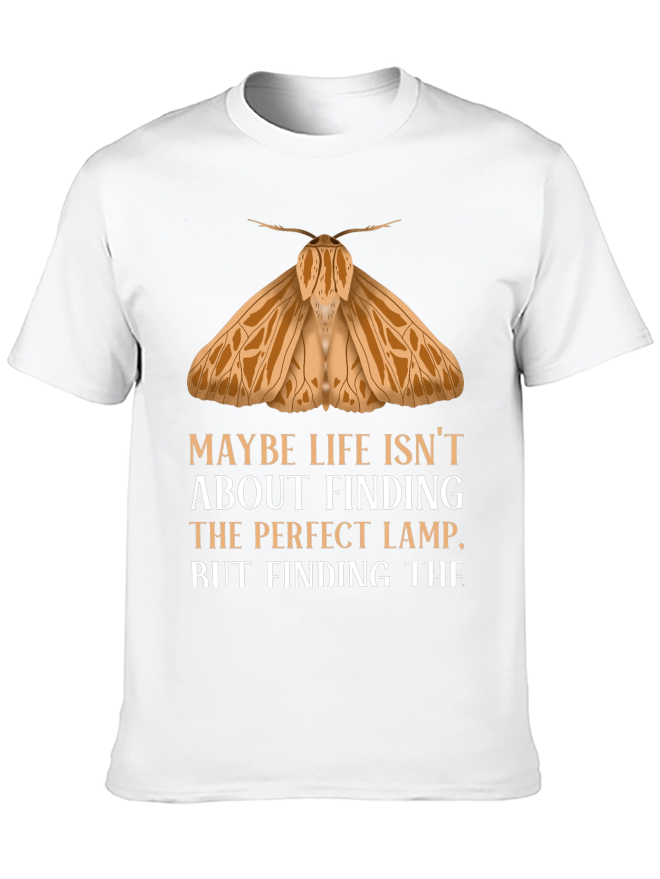 Moth Lamp Funny Graphic Tee