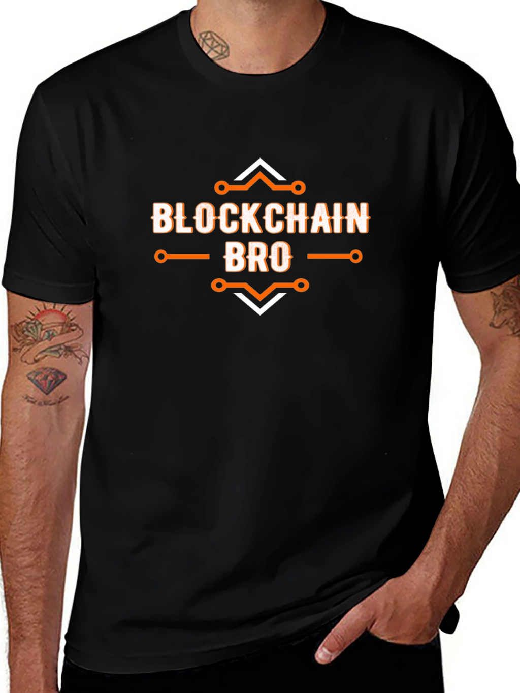 Blockchain Bro T-Shirt - Crypto Enthusiast Tee