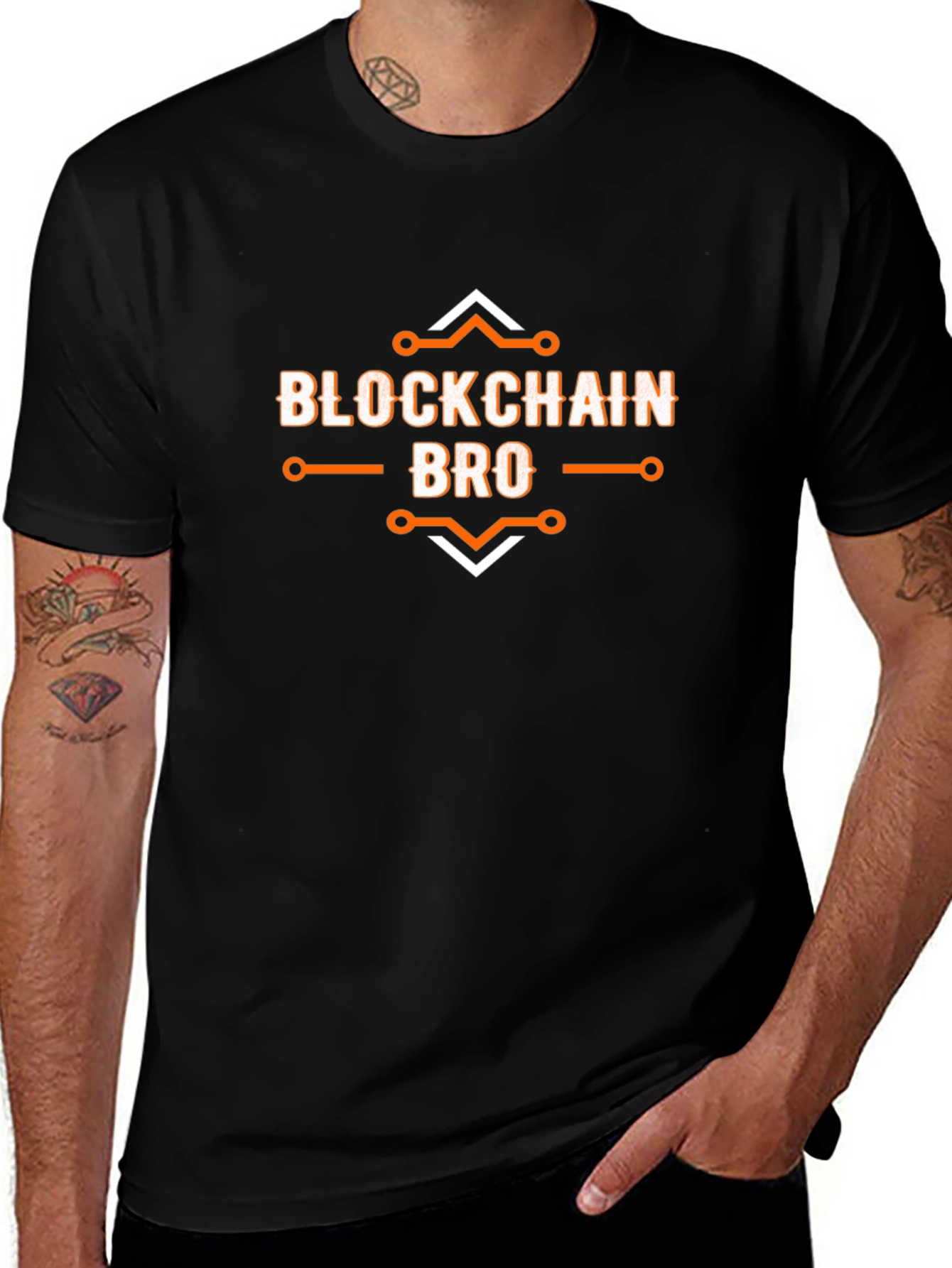 Blockchain Bro T-Shirt - Crypto Enthusiast Tee