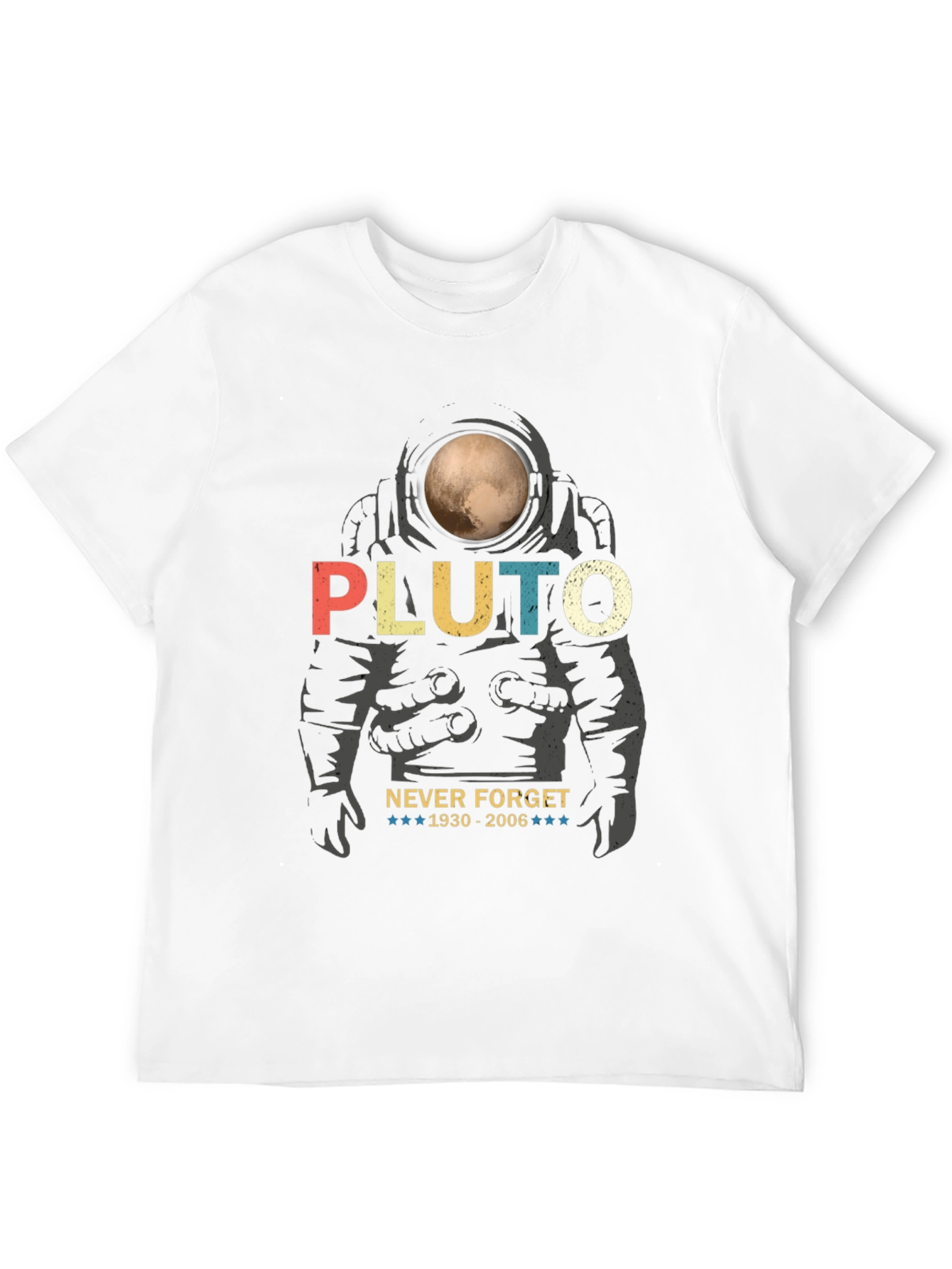 Pluto Never Forget Graphic Tee