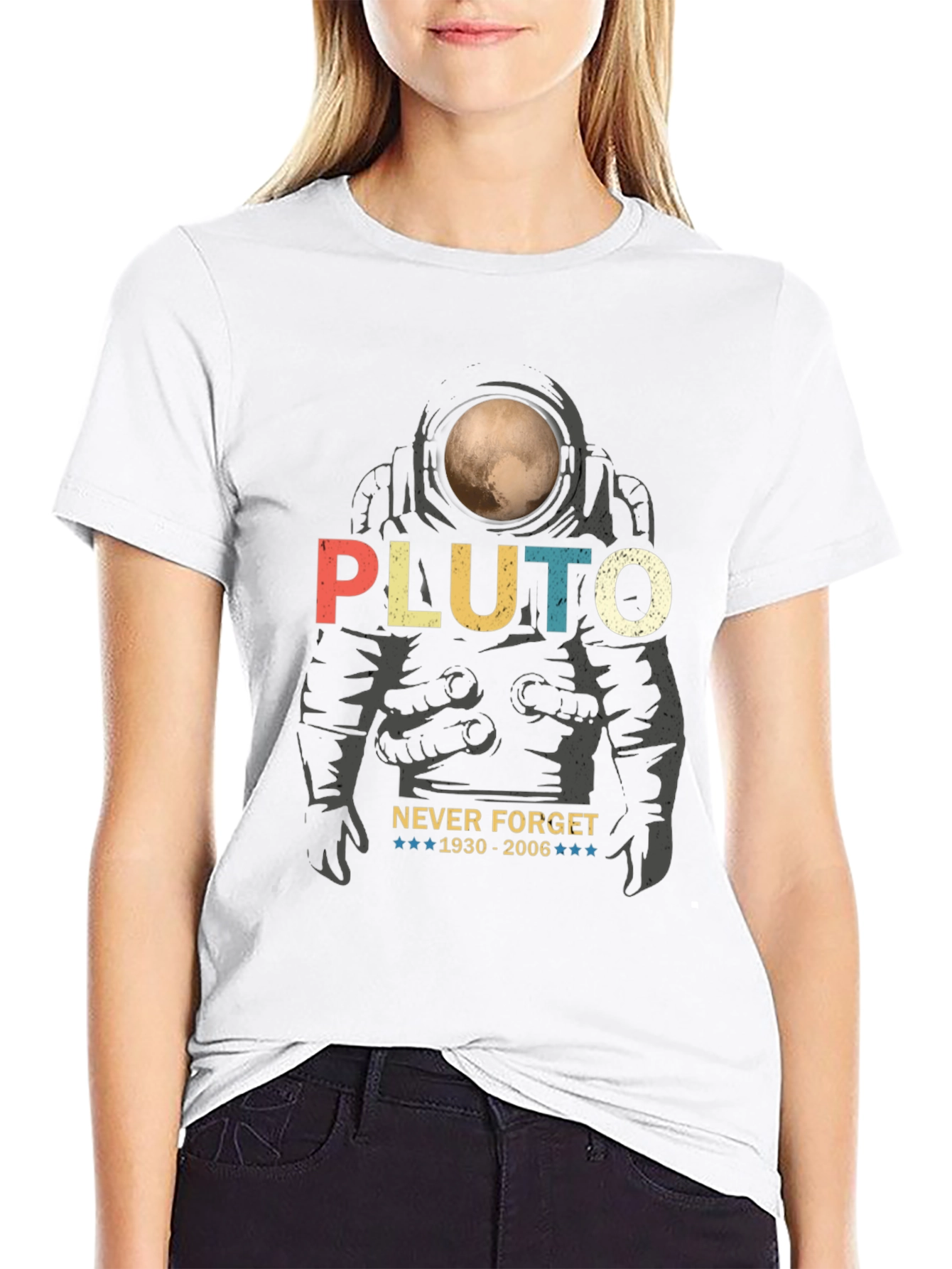 Pluto Never Forget Graphic Tee