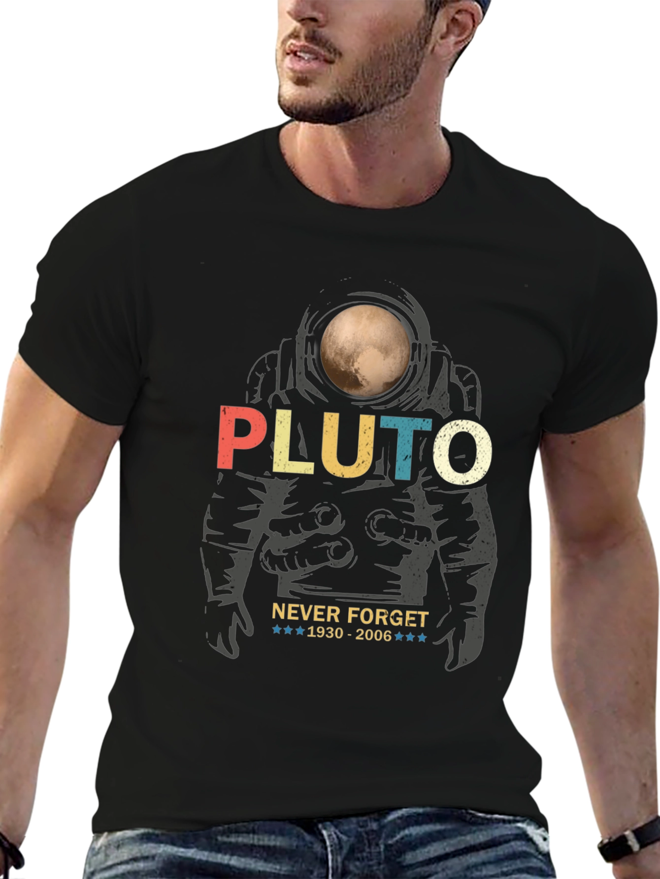 Pluto Never Forget Graphic Tee