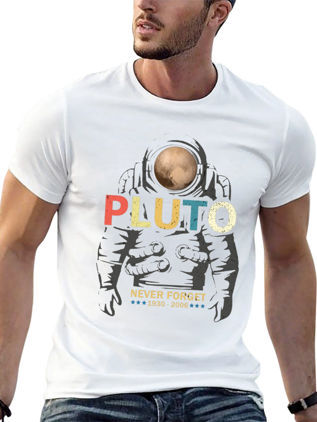 Pluto Never Forget Graphic Tee