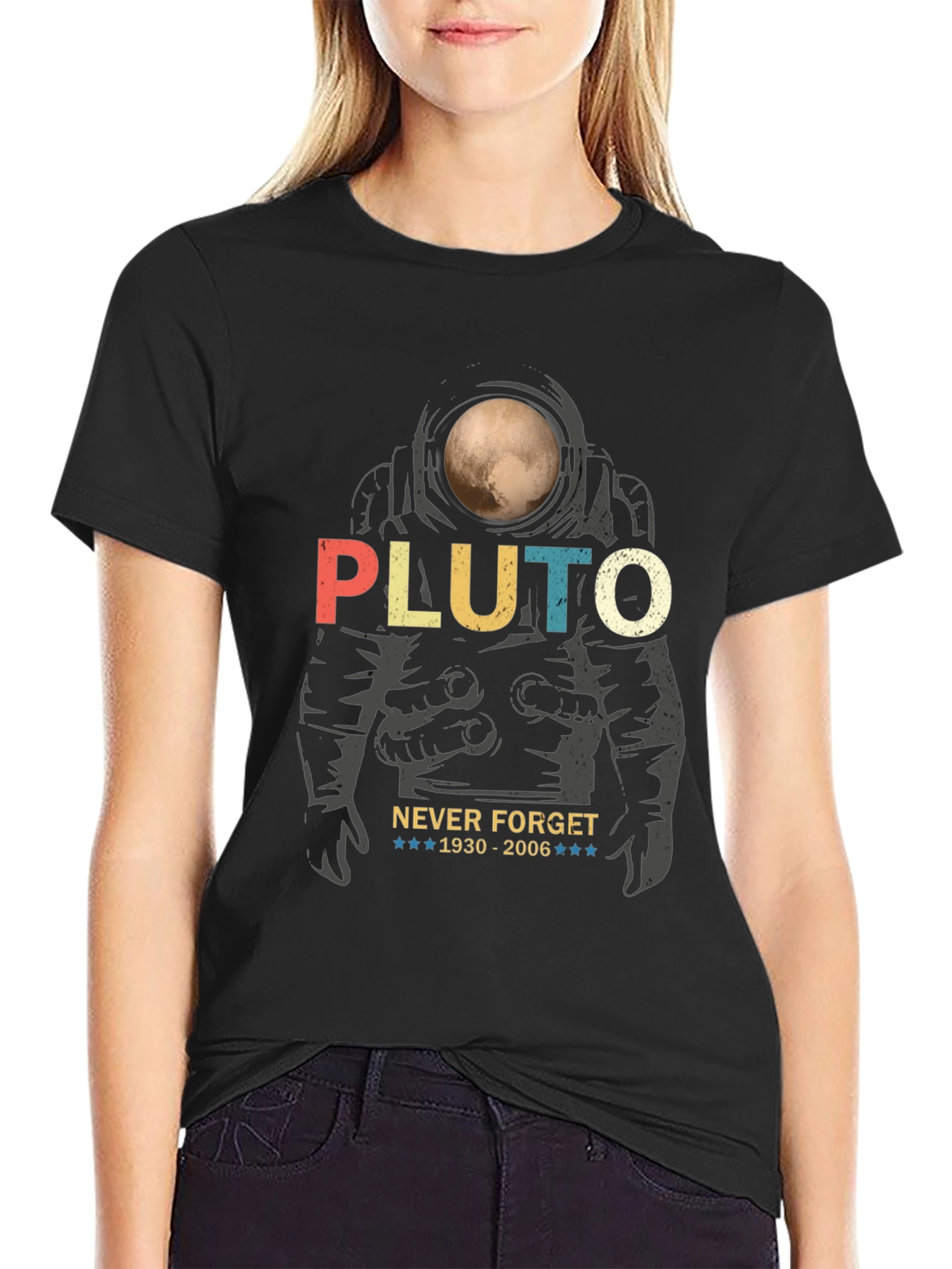 Pluto Never Forget Graphic Tee