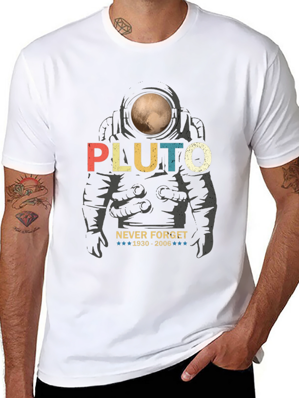 Pluto Never Forget Graphic Tee