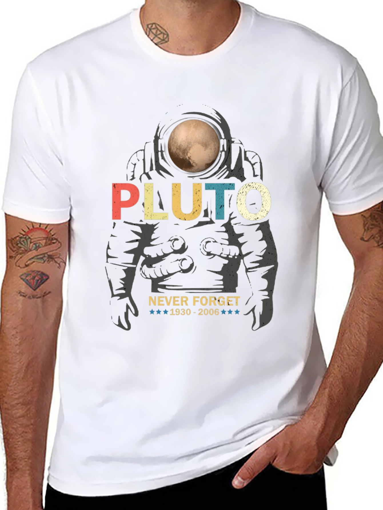 Pluto Never Forget Graphic Tee