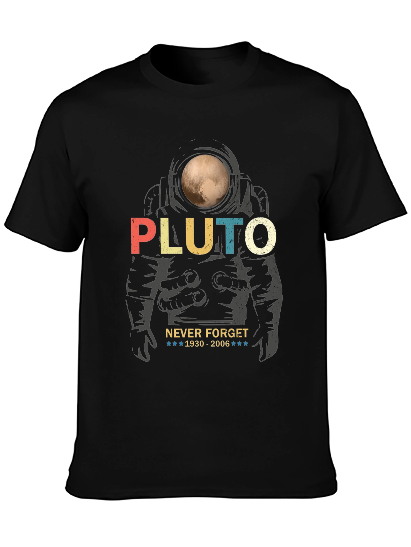 Pluto Never Forget Graphic Tee