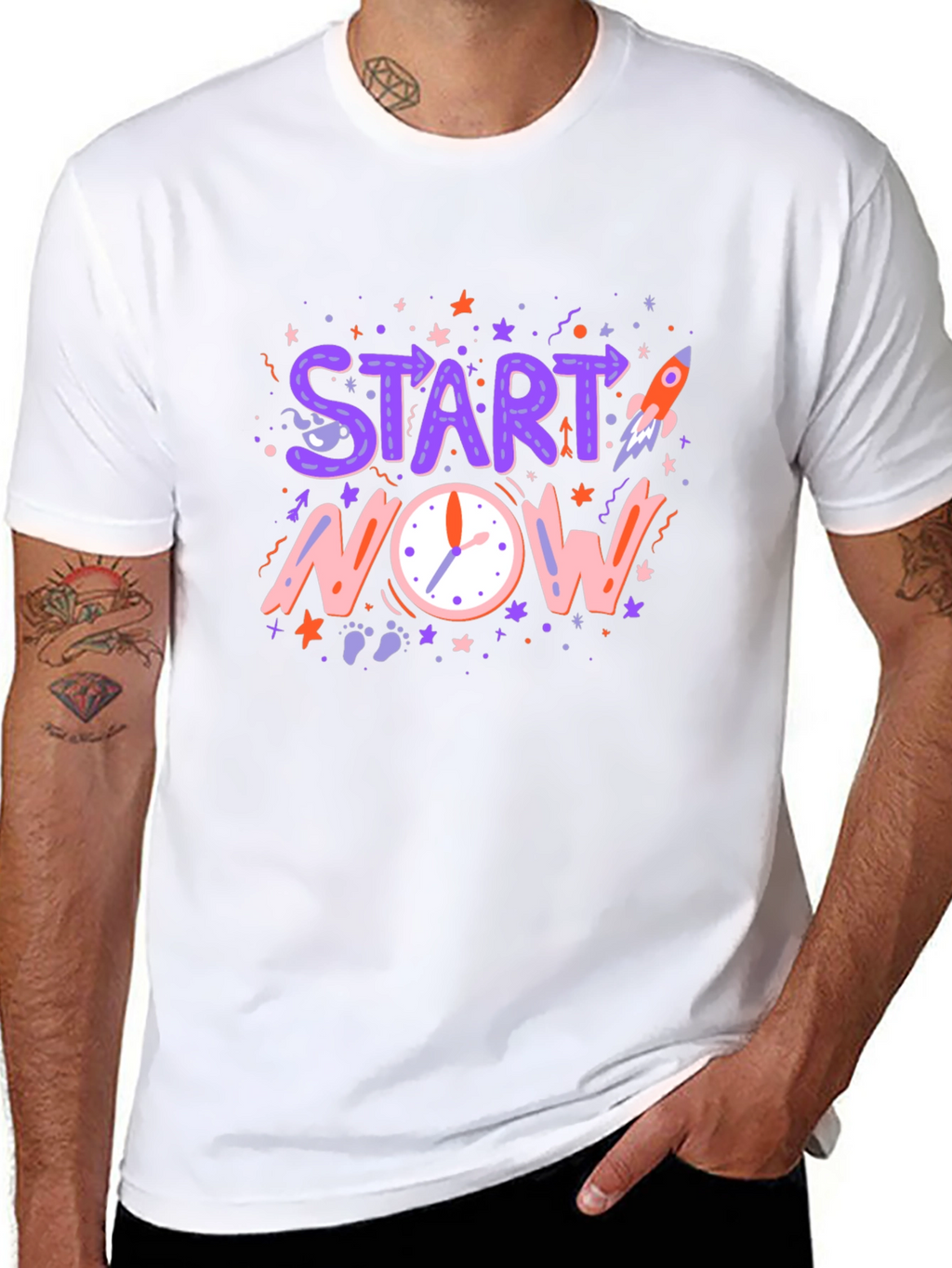 Start Now Graphic Tee - Motivational T-Shirt