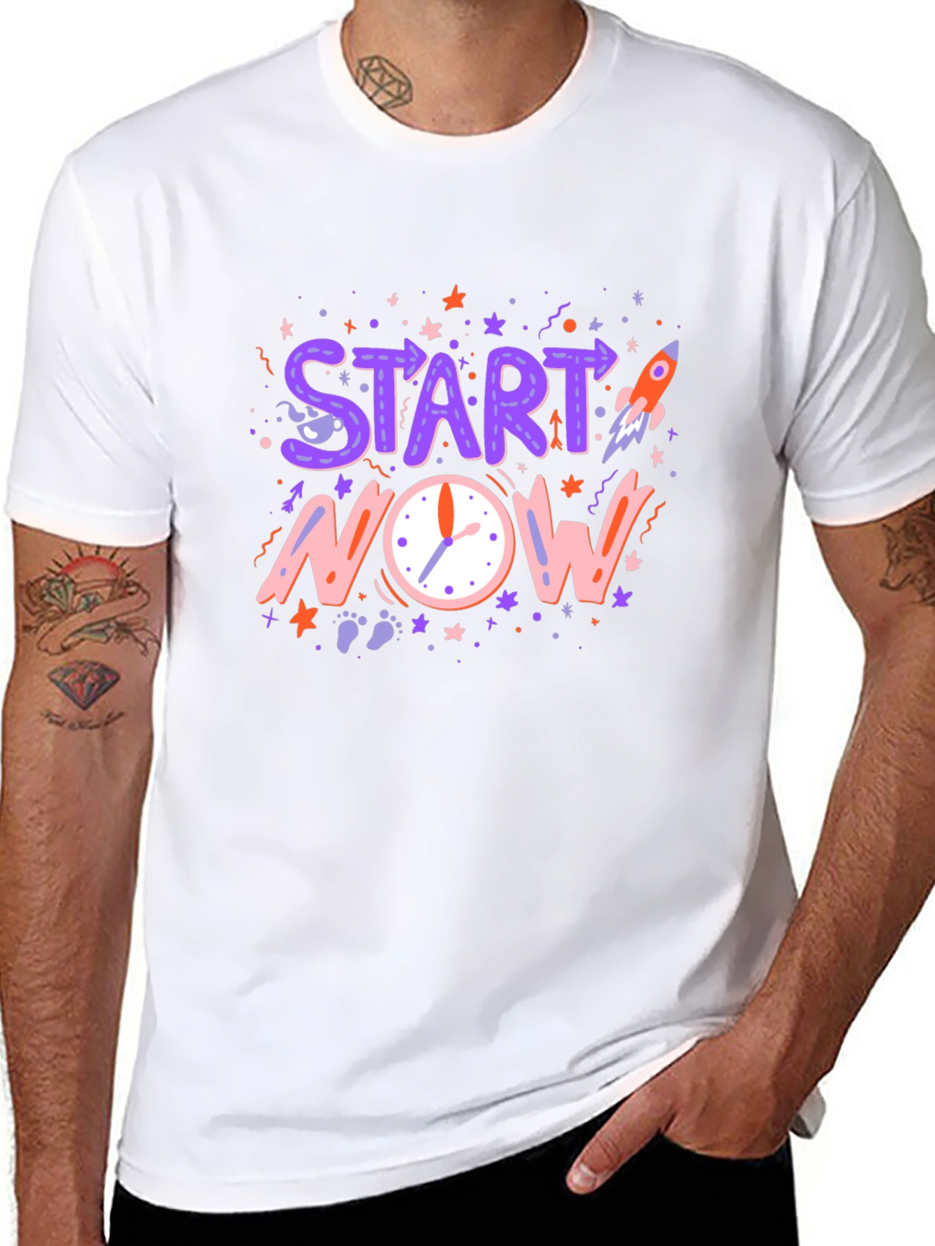Start Now Graphic Tee - Motivational T-Shirt