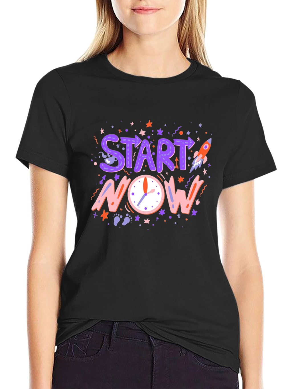 Start Now Graphic Tee - Motivational T-Shirt