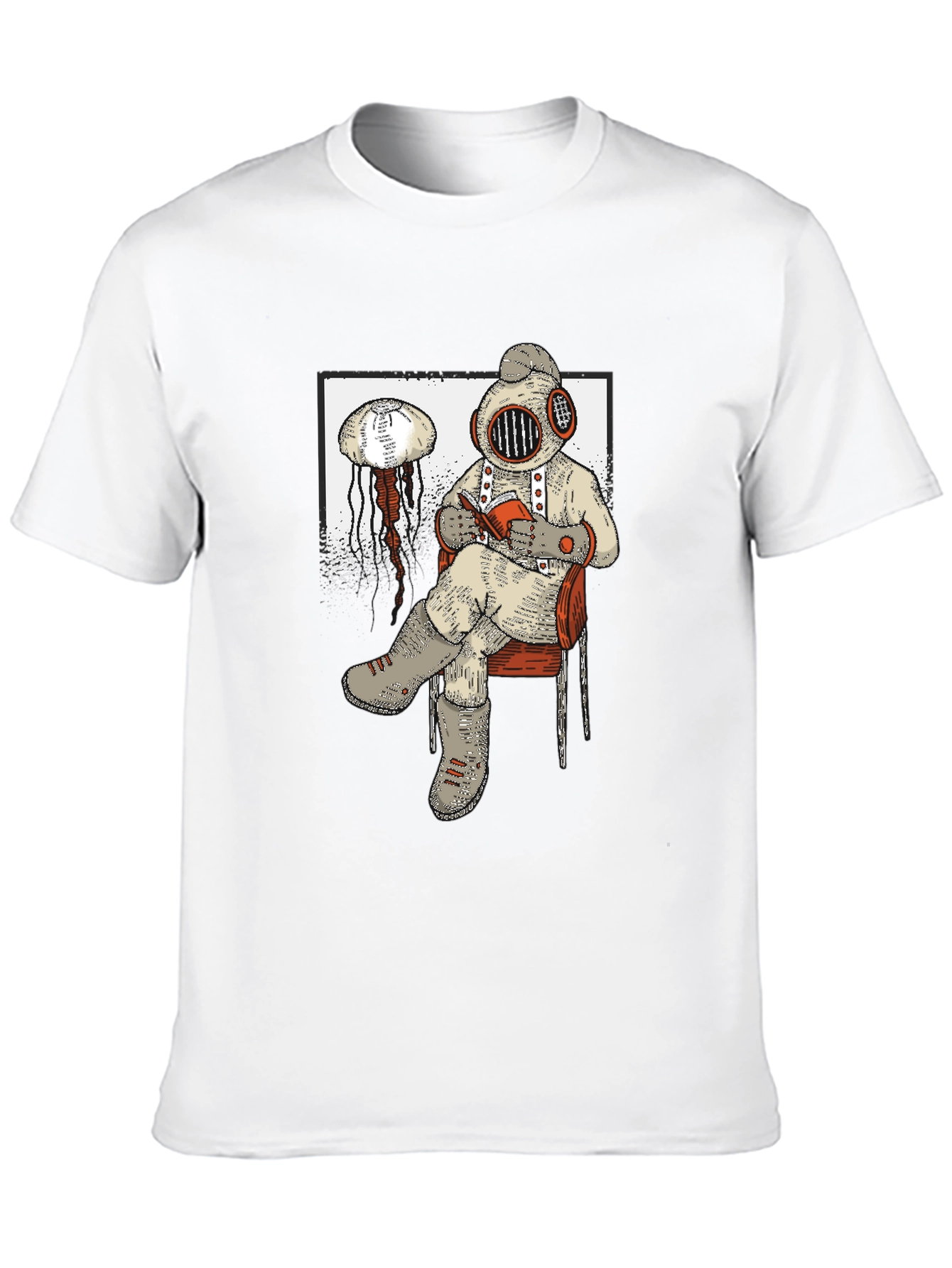 Diver Reading T-Shirt