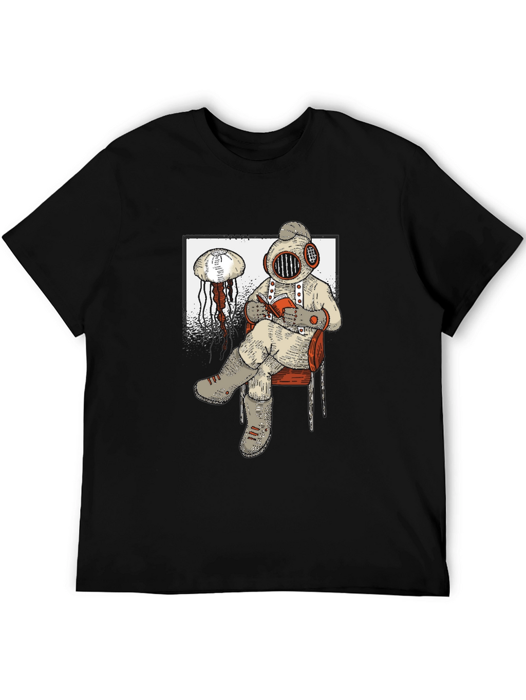 Diver Reading T-Shirt