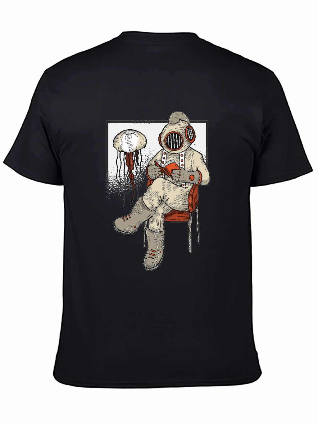 Diver Reading T-Shirt