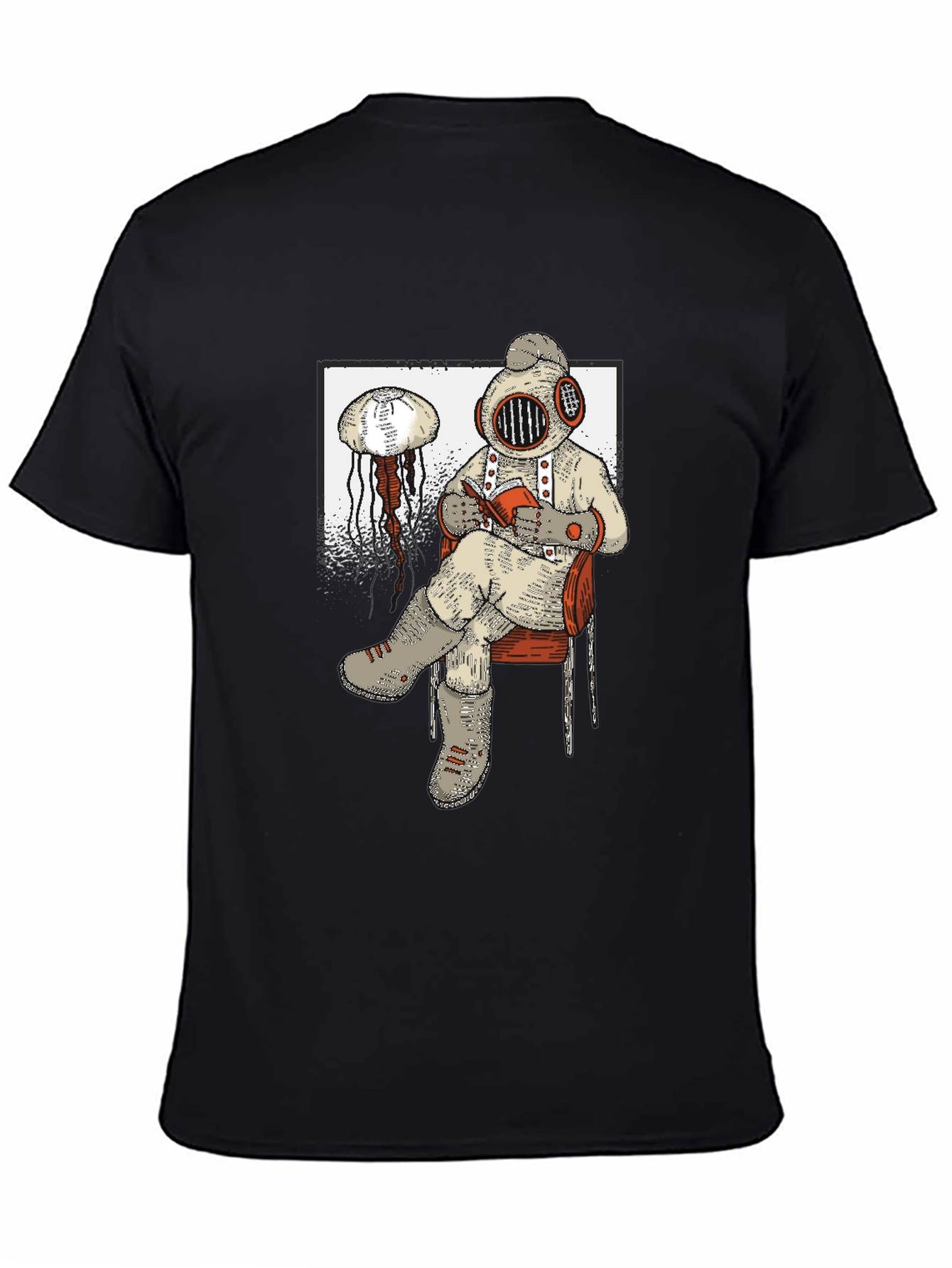 Diver Reading T-Shirt
