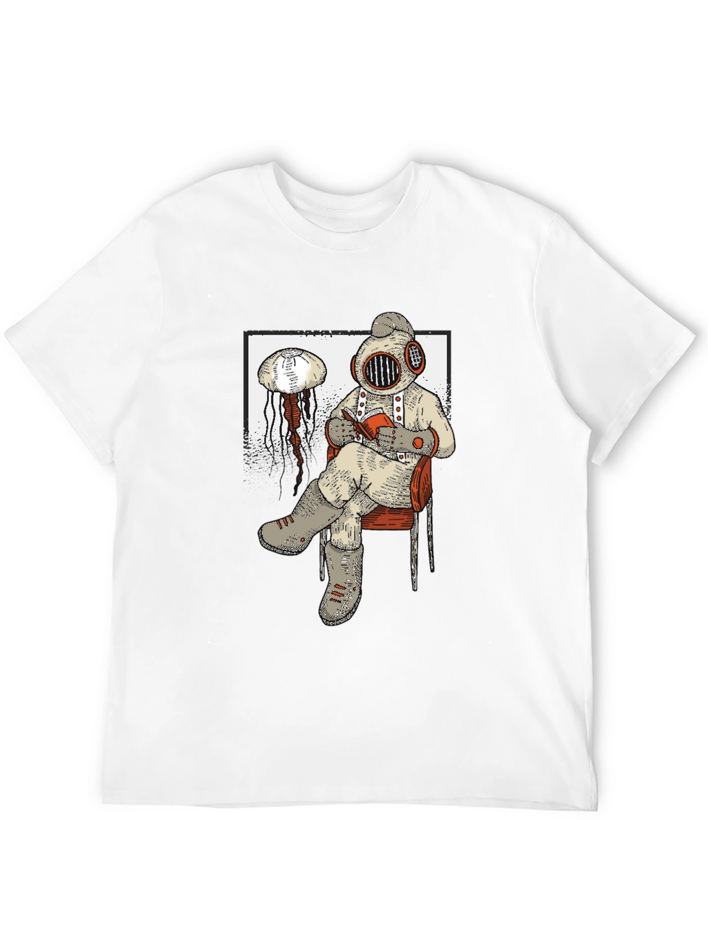 Diver Reading T-Shirt