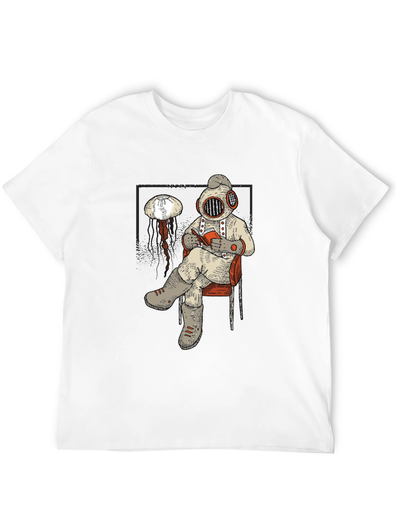 Diver Reading T-Shirt