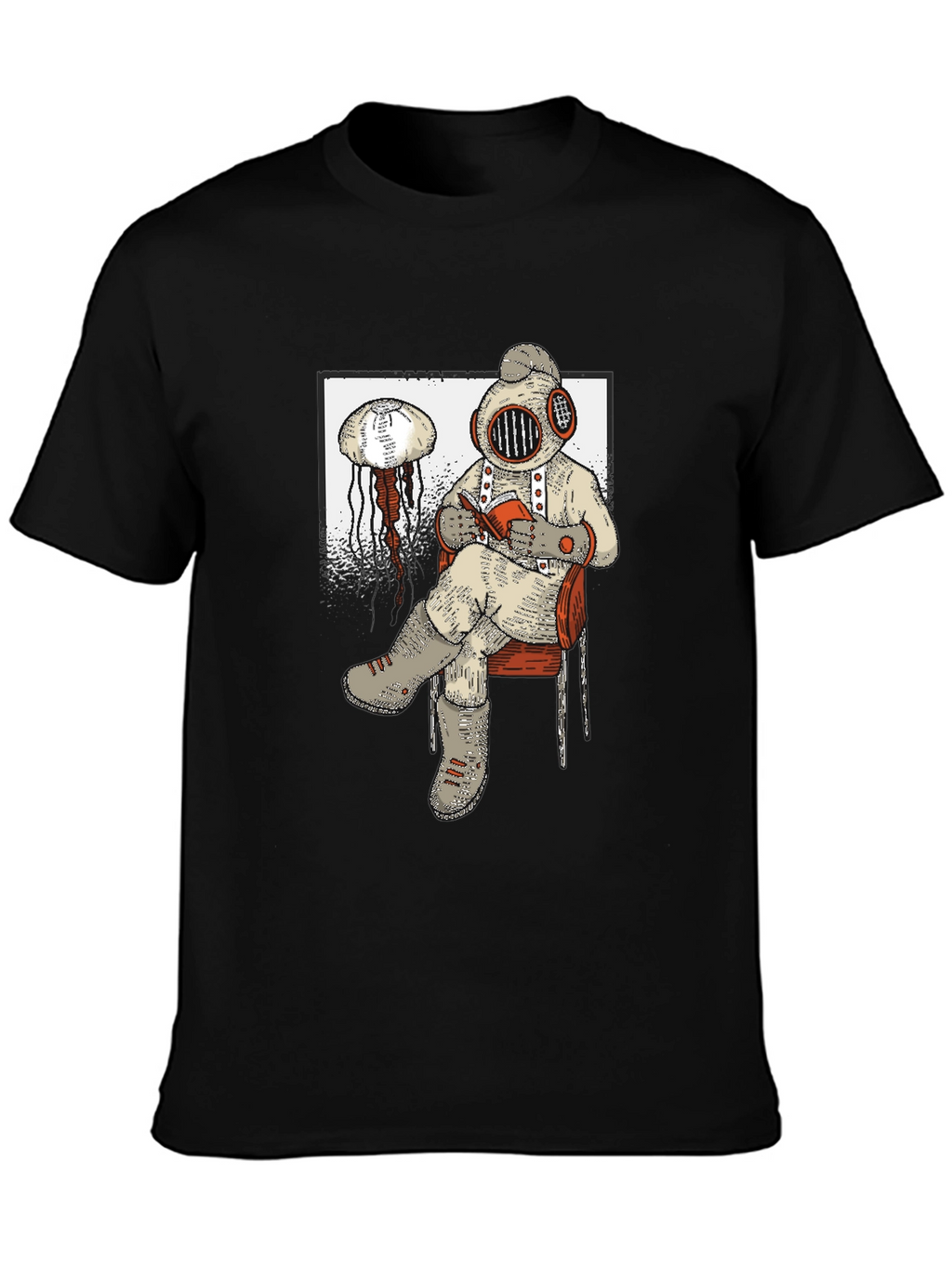 Diver Reading T-Shirt