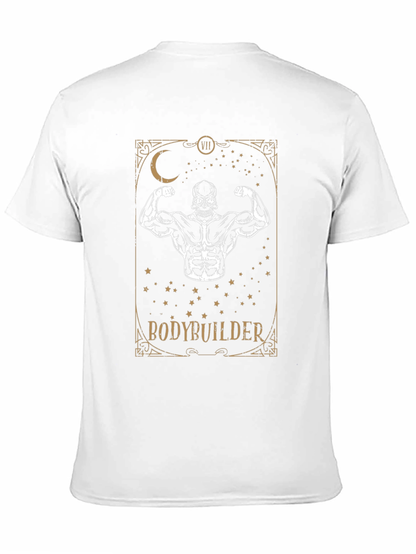 Bodybuilder Skeleton Graphic Tee - Fitness Motivation