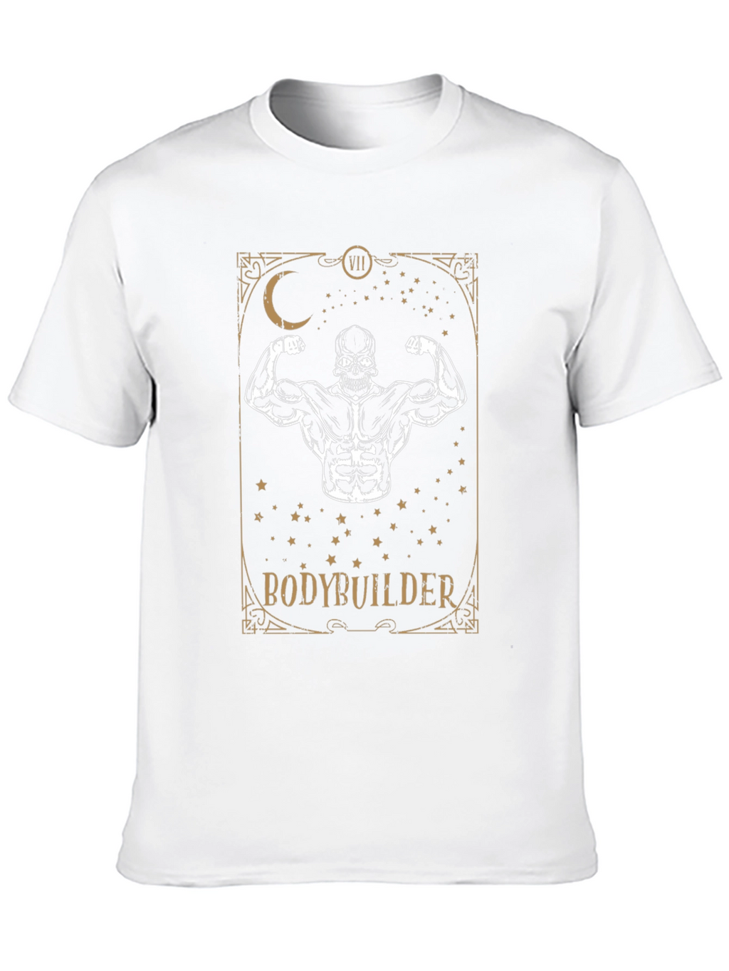 Bodybuilder Skeleton Graphic Tee - Fitness Motivation