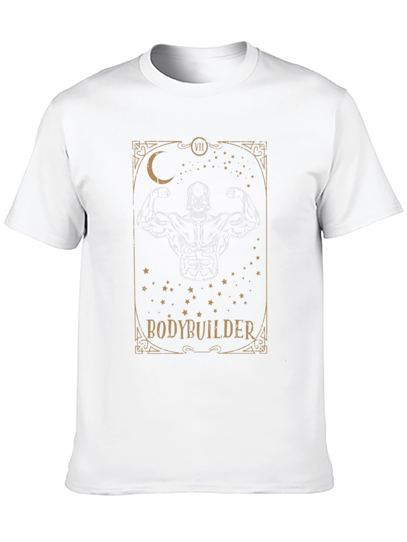Bodybuilder Skeleton Graphic Tee - Fitness Motivation
