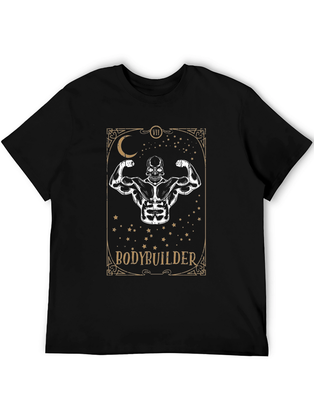 Bodybuilder Skeleton Graphic Tee - Fitness Motivation