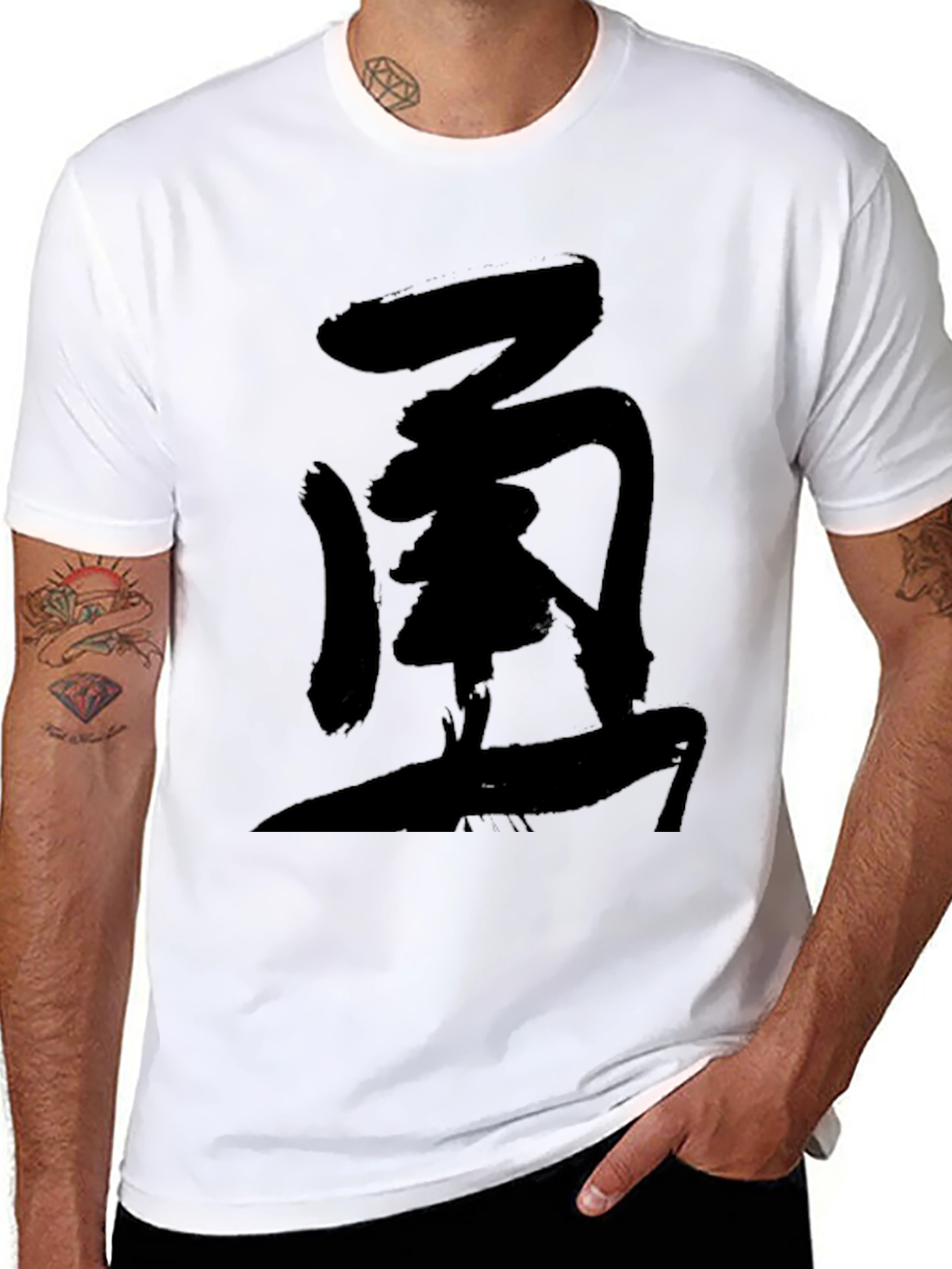 Black Graphic Tee - Anime Inspired
