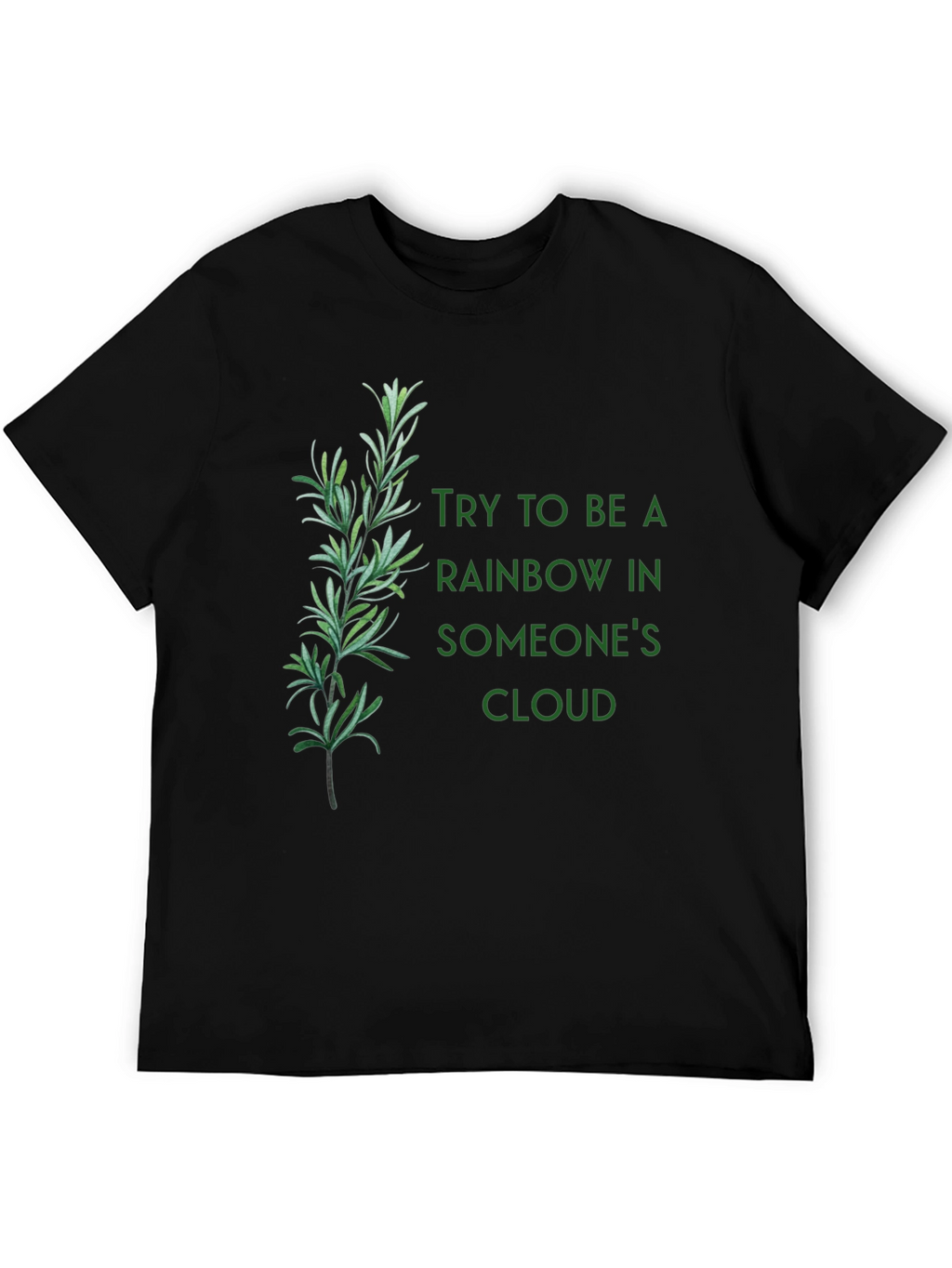 Inspirational Rainbow Cloud Graphic Tee