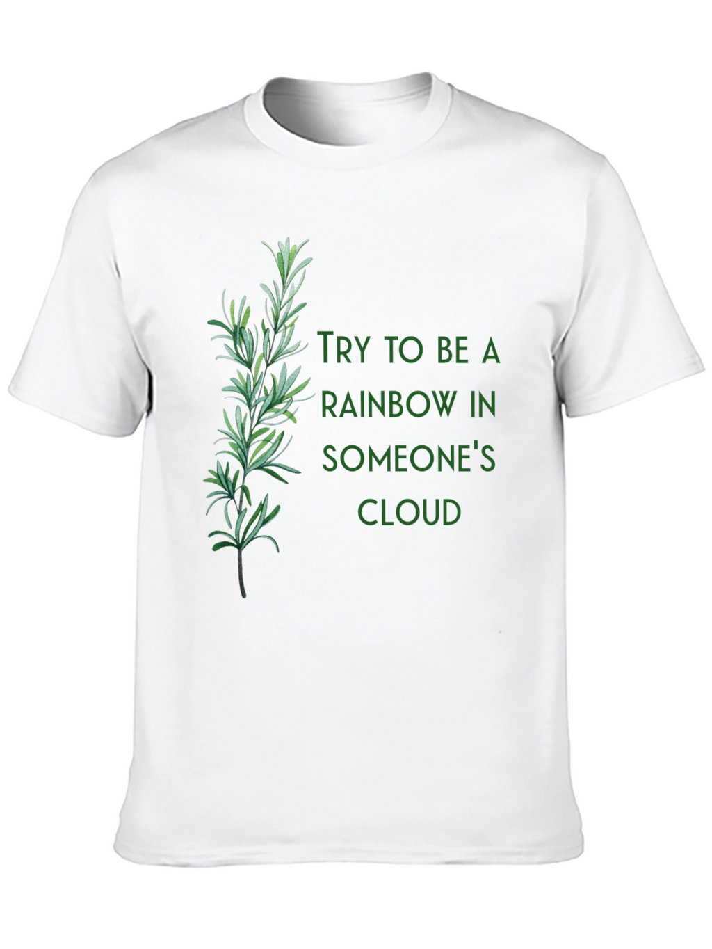 Inspirational Rainbow Cloud Graphic Tee