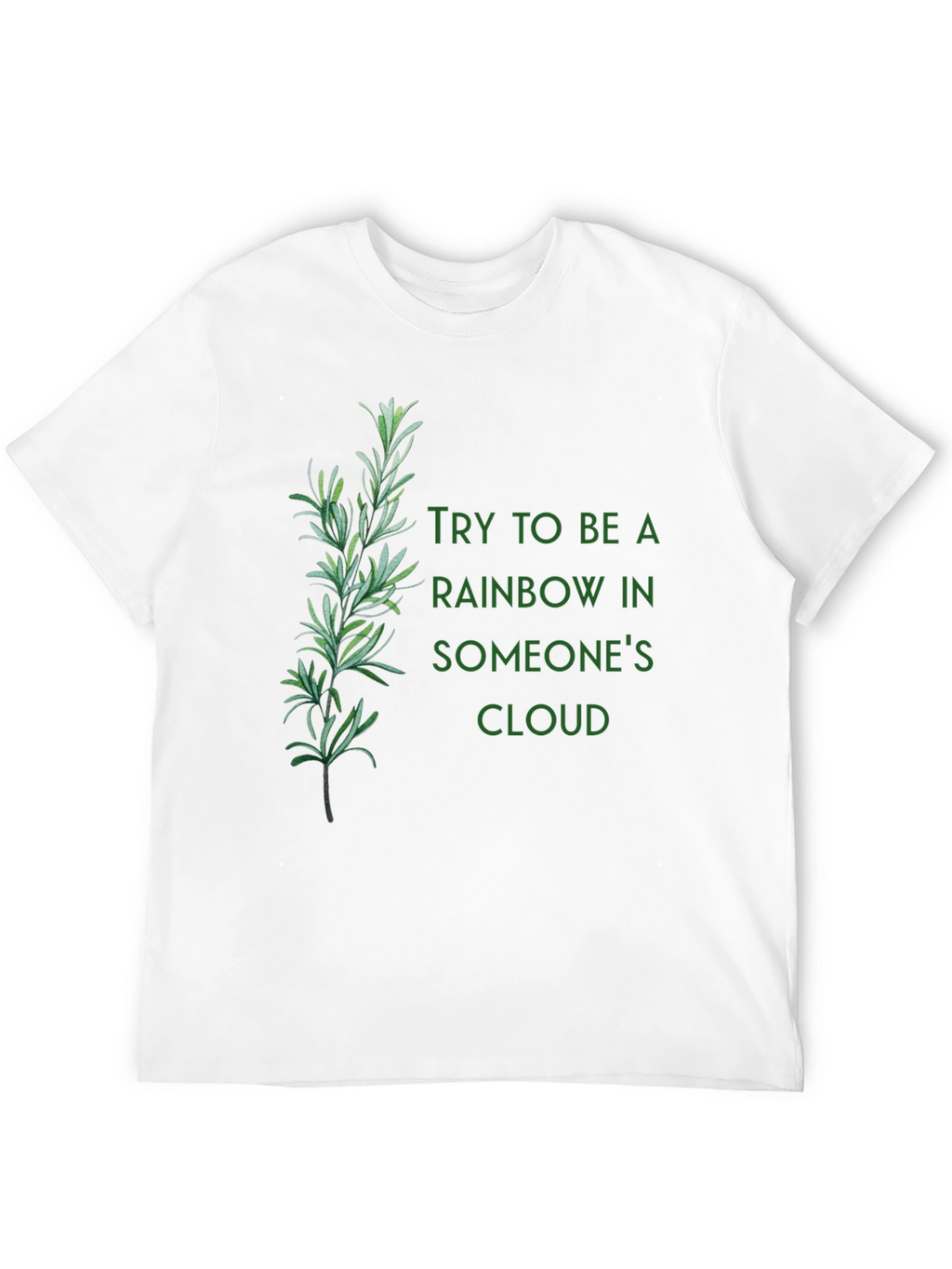 Inspirational Rainbow Cloud Graphic Tee
