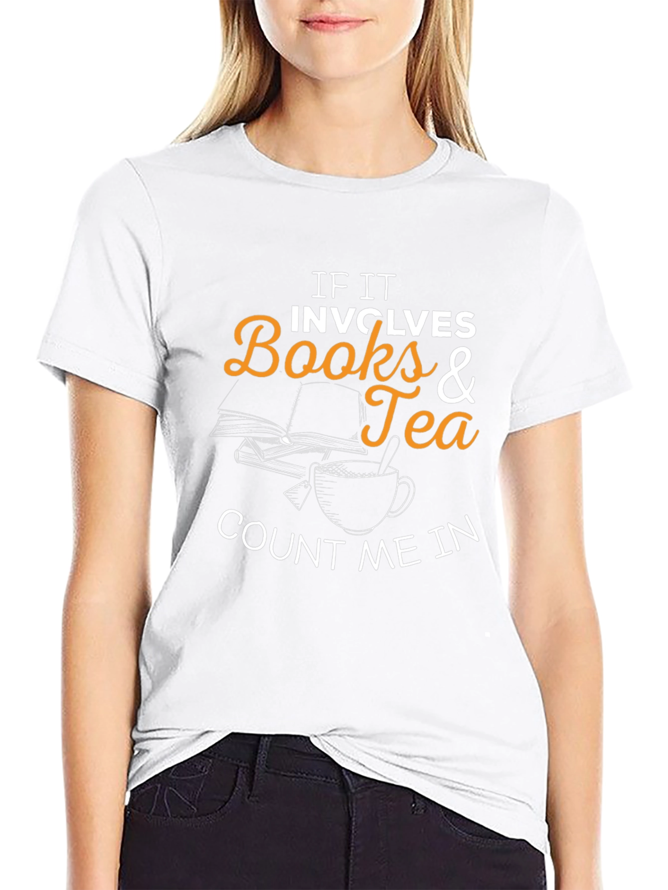 Books and Tea T-Shirt - Count Me In