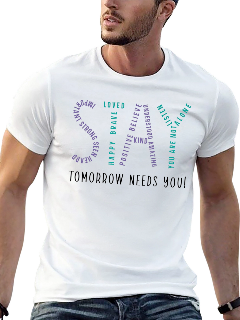 Inspirational STAY Graphic T-Shirt