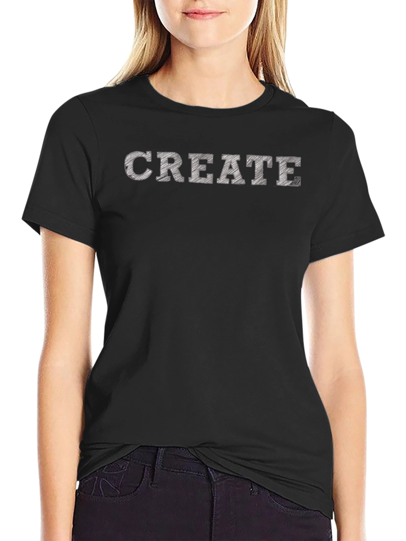 CREATE Graphic Black T-Shirt