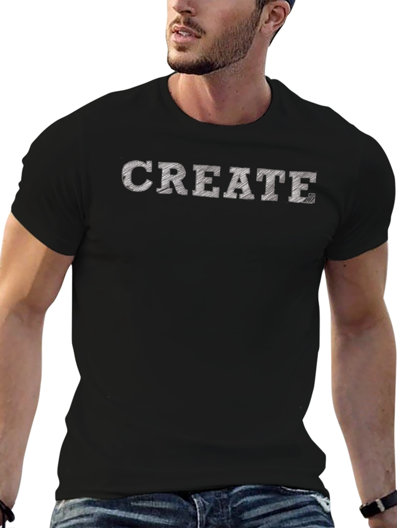 CREATE Graphic Black T-Shirt
