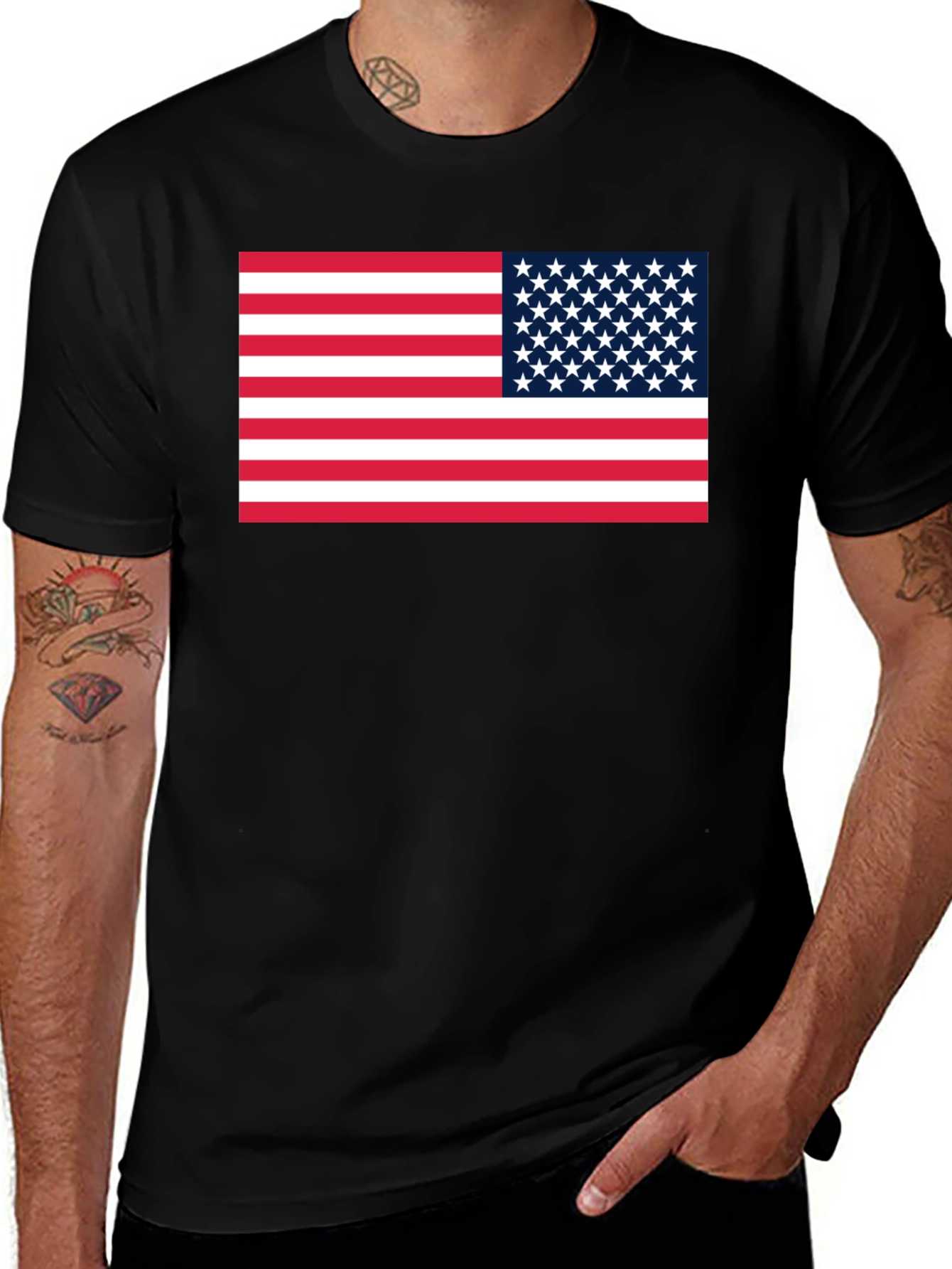 American Flag Graphic Tee - Patriotic Pride