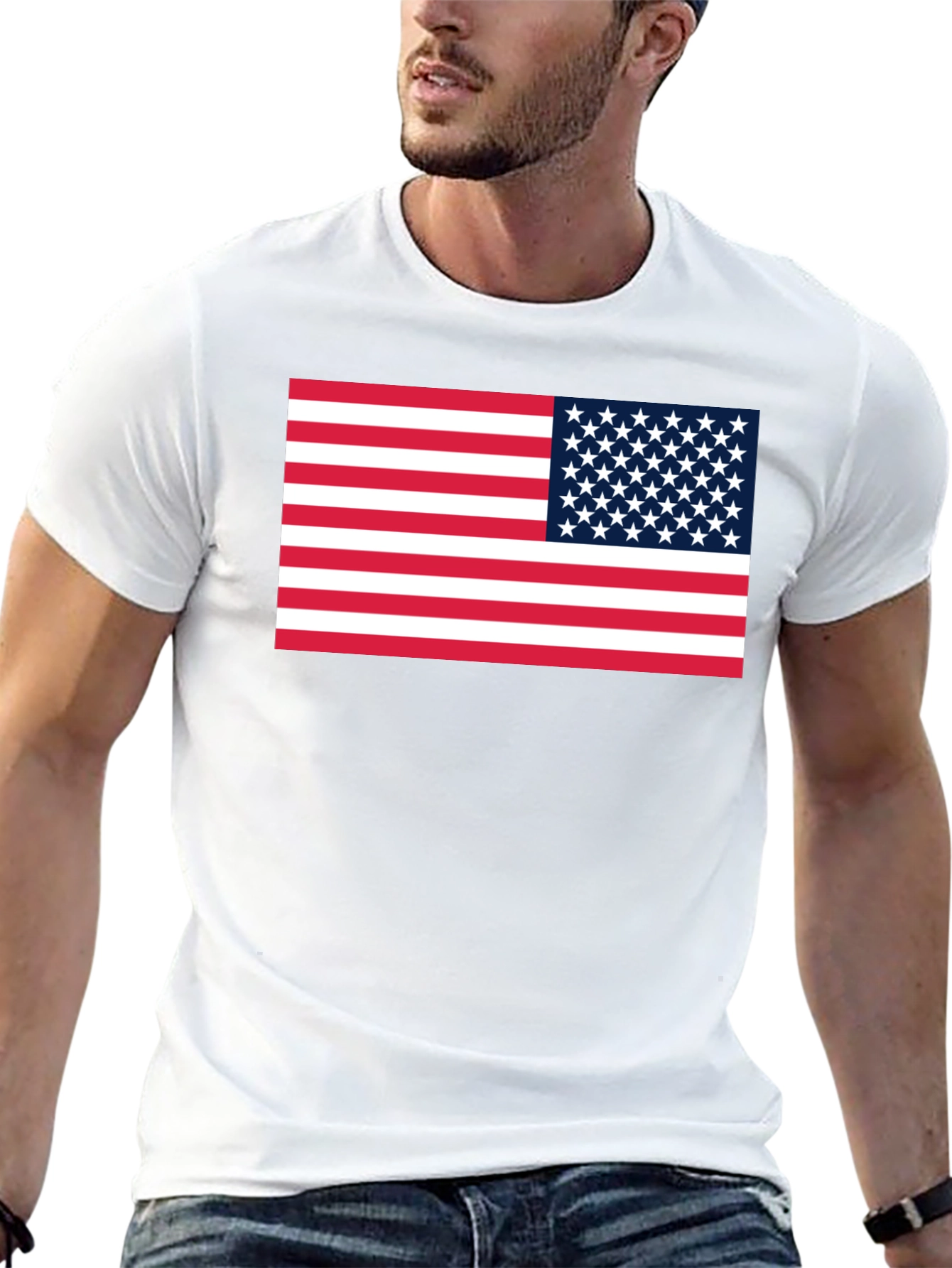 American Flag Graphic Tee - Patriotic Pride