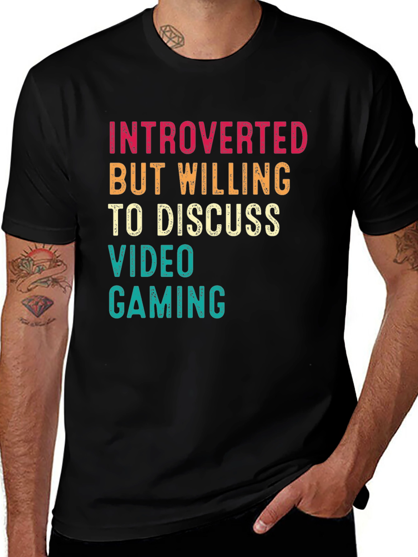 Introverted Gamer Graphic T-Shirt
