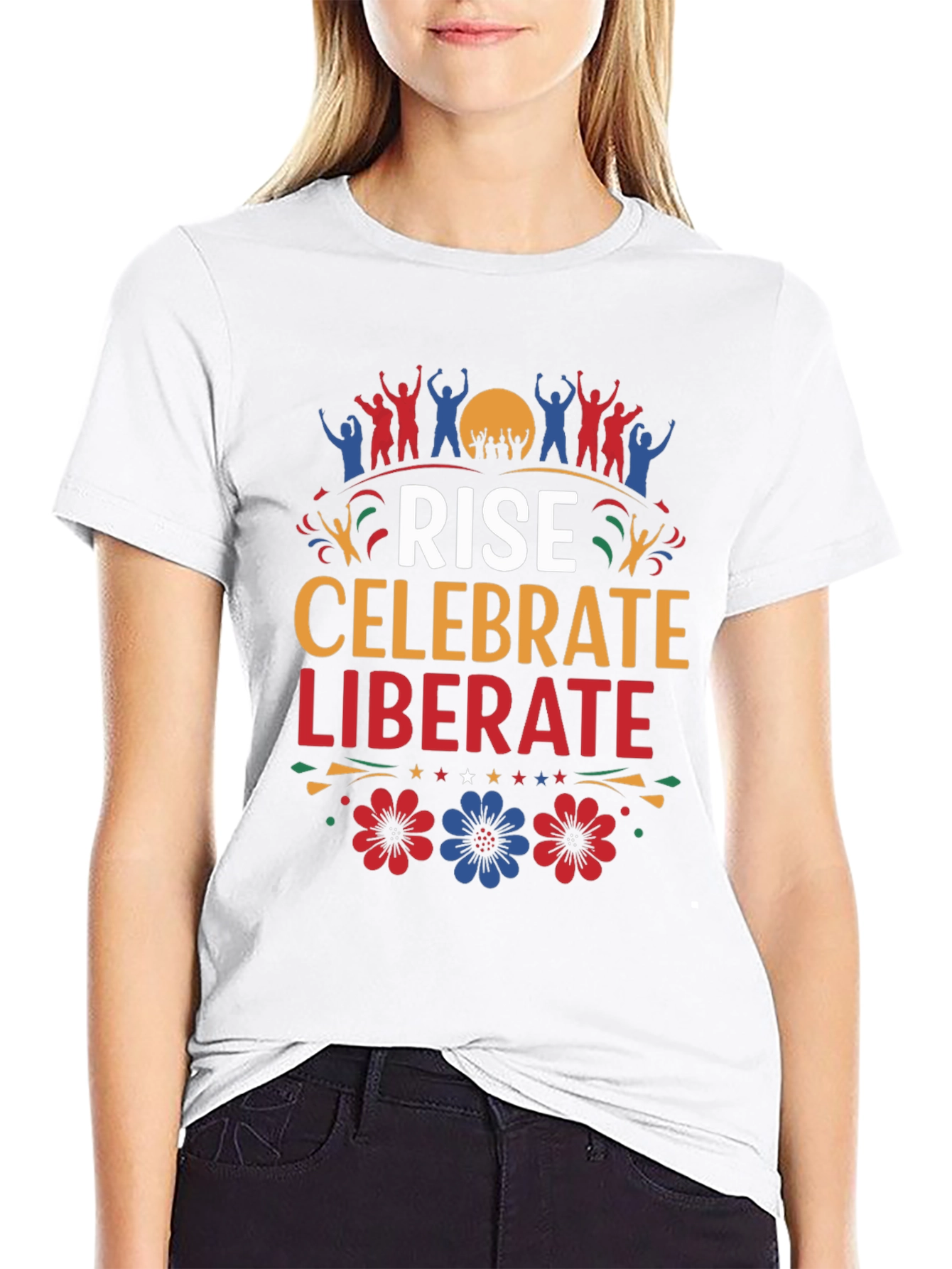 Rise Celebrate Liberate Graphic T-Shirt