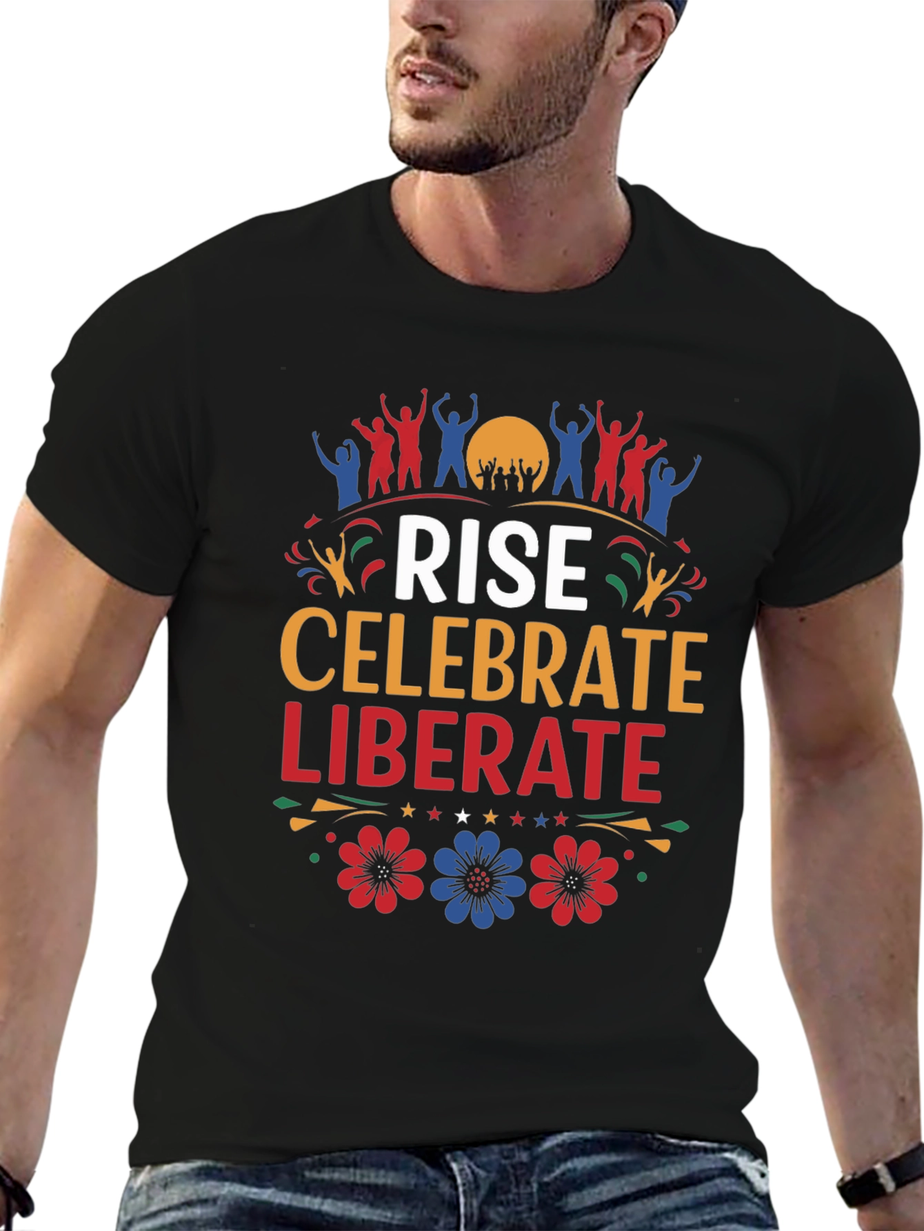 Rise Celebrate Liberate Graphic T-Shirt