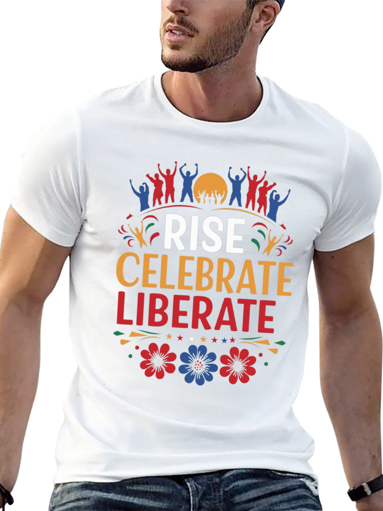 Rise Celebrate Liberate Graphic T-Shirt
