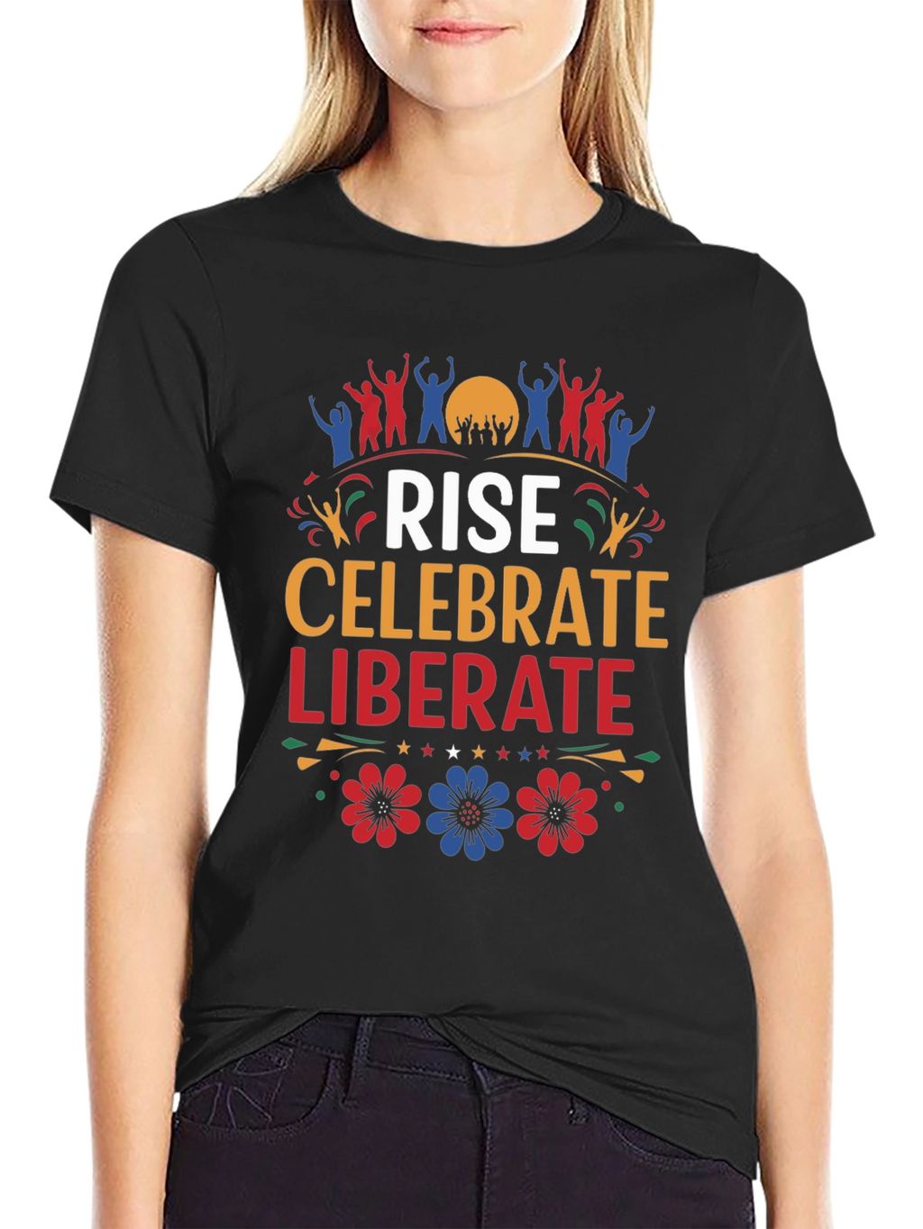 Rise Celebrate Liberate Graphic T-Shirt