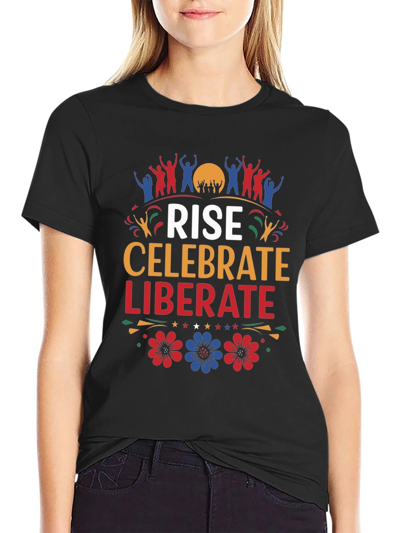Rise Celebrate Liberate Graphic T-Shirt