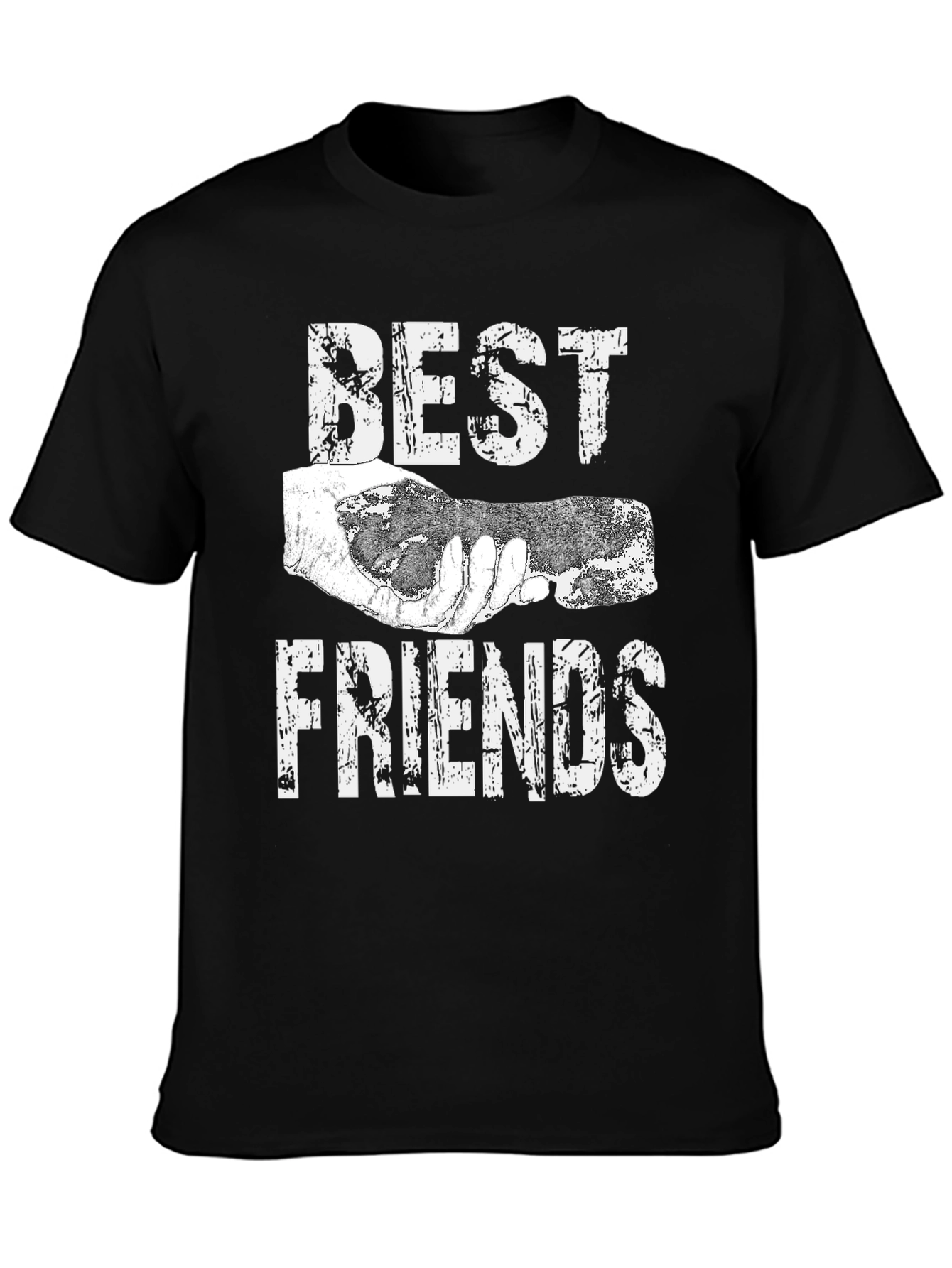 Best Friends Graphic T-Shirt - Unisex Black Tee