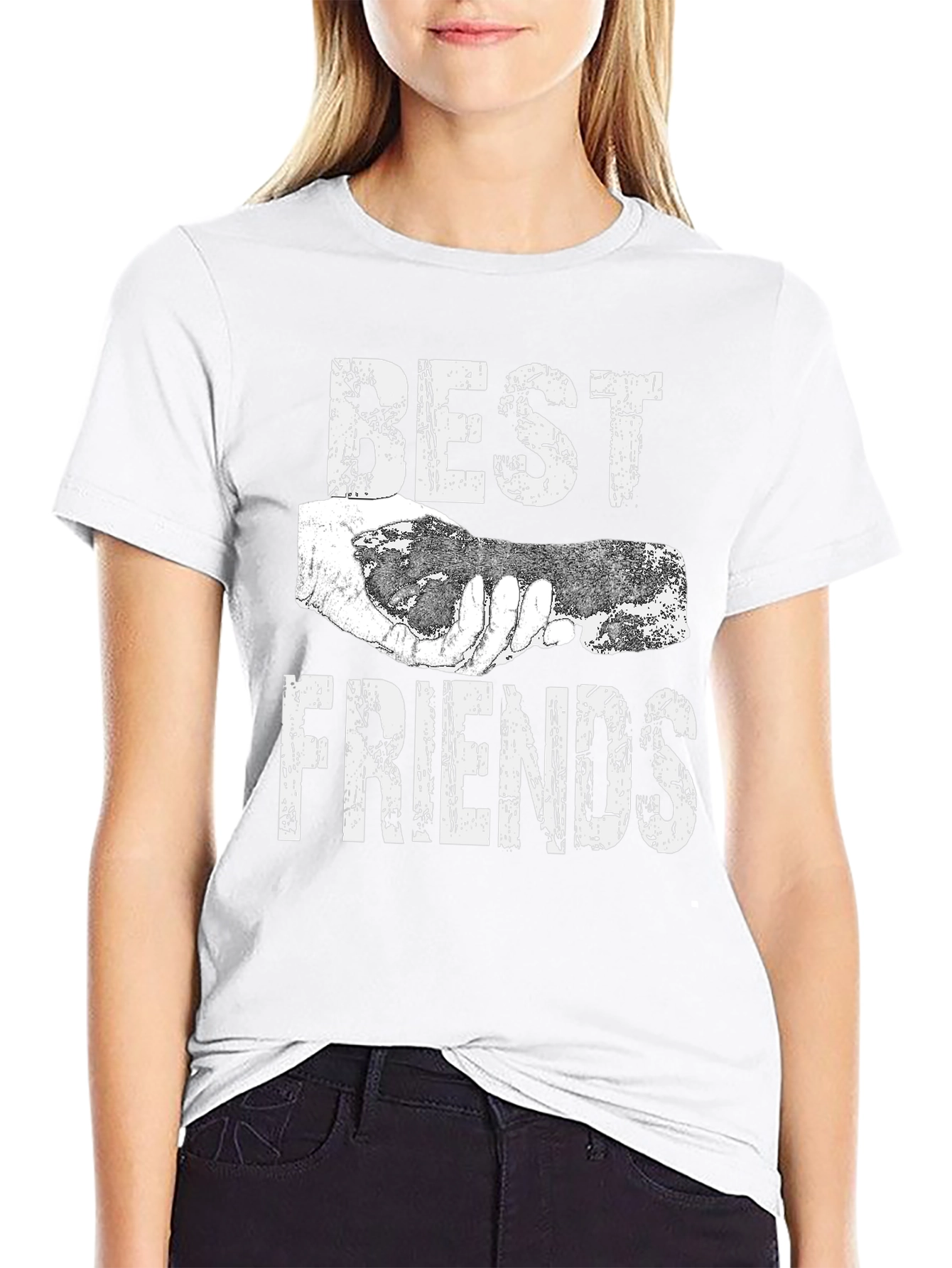 Best Friends Graphic T-Shirt - Unisex Black Tee