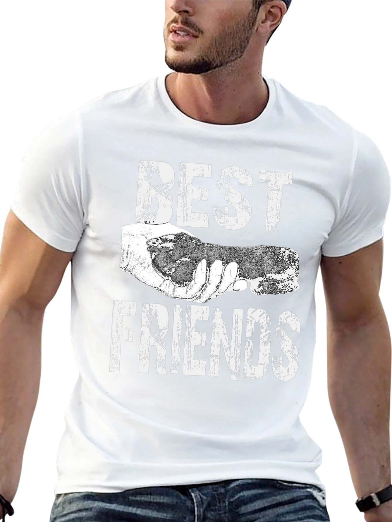 Best Friends Graphic T-Shirt - Unisex Black Tee