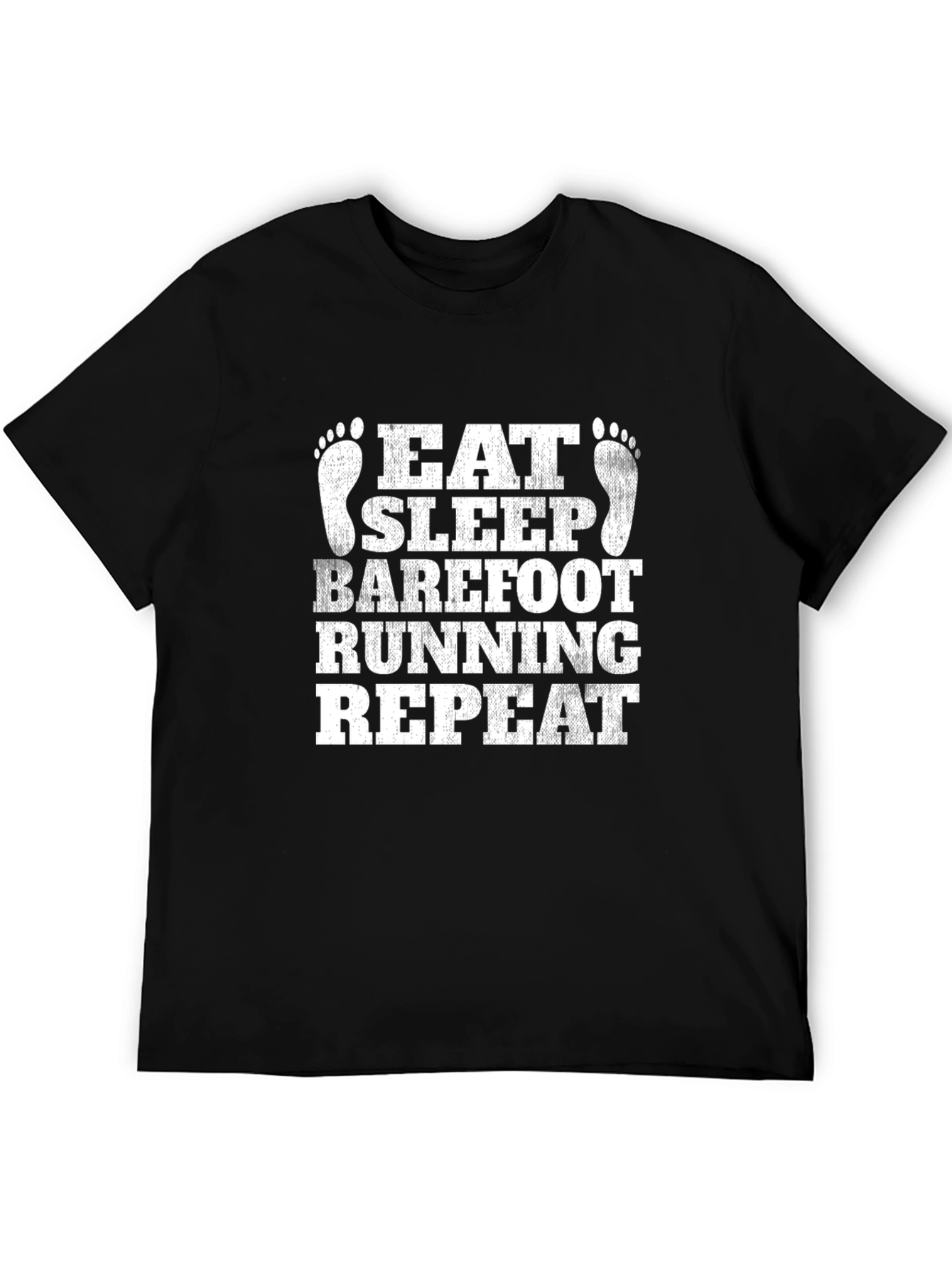Eat Sleep Barefoot Running Repeat T-Shirt