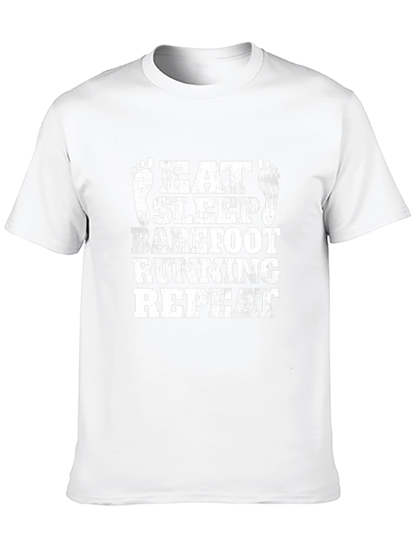 Eat Sleep Barefoot Running Repeat T-Shirt