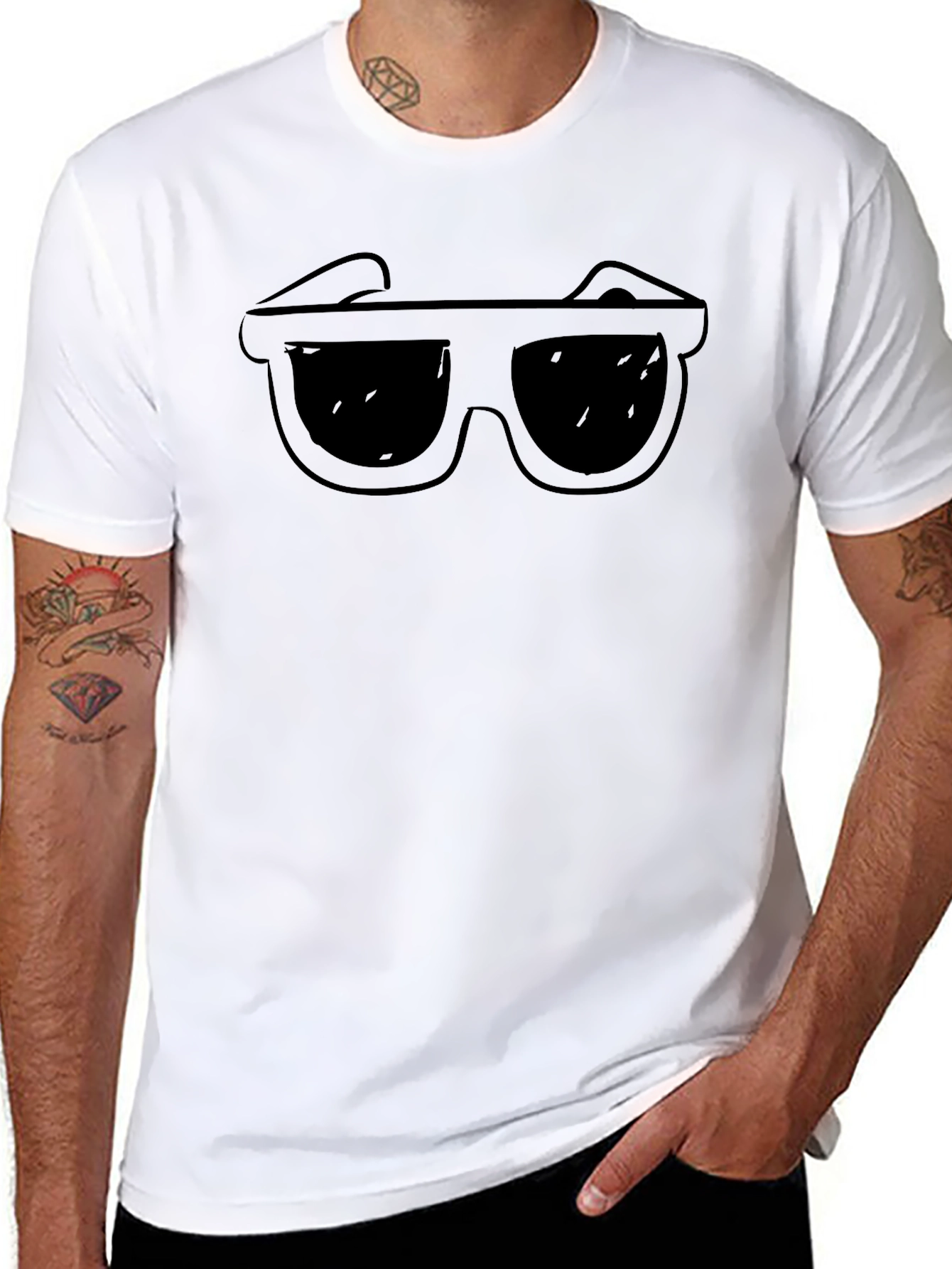 Cool Shades Graphic T-Shirt - Classic Black