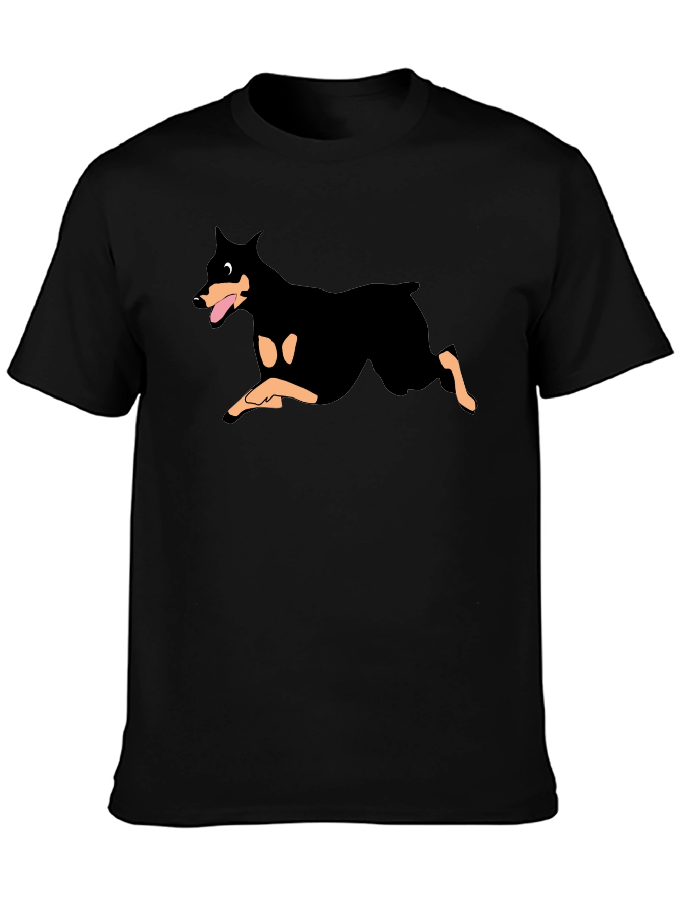 Doberman Graphic Black T-Shirt
