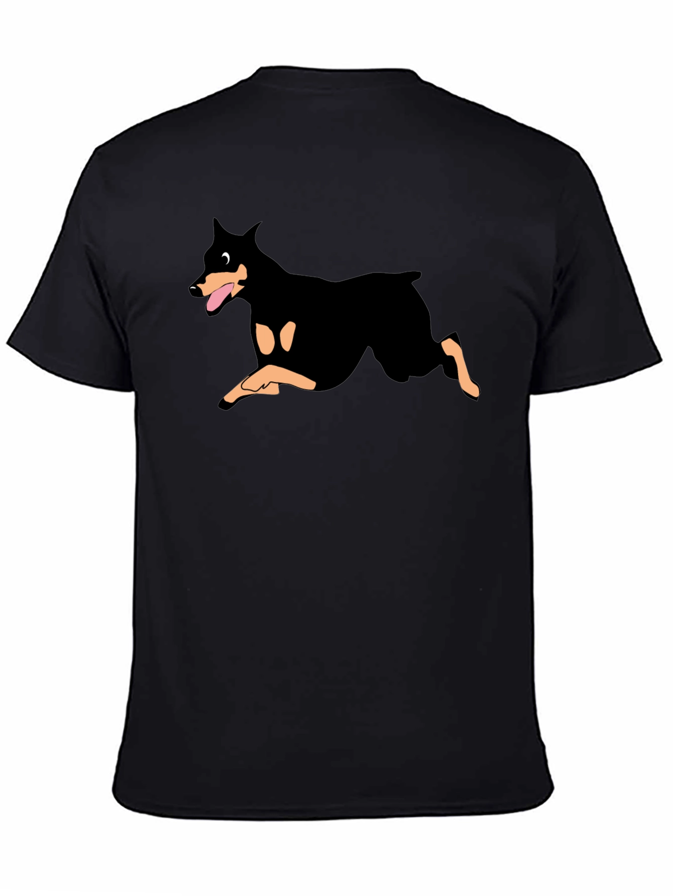 Doberman Graphic Black T-Shirt